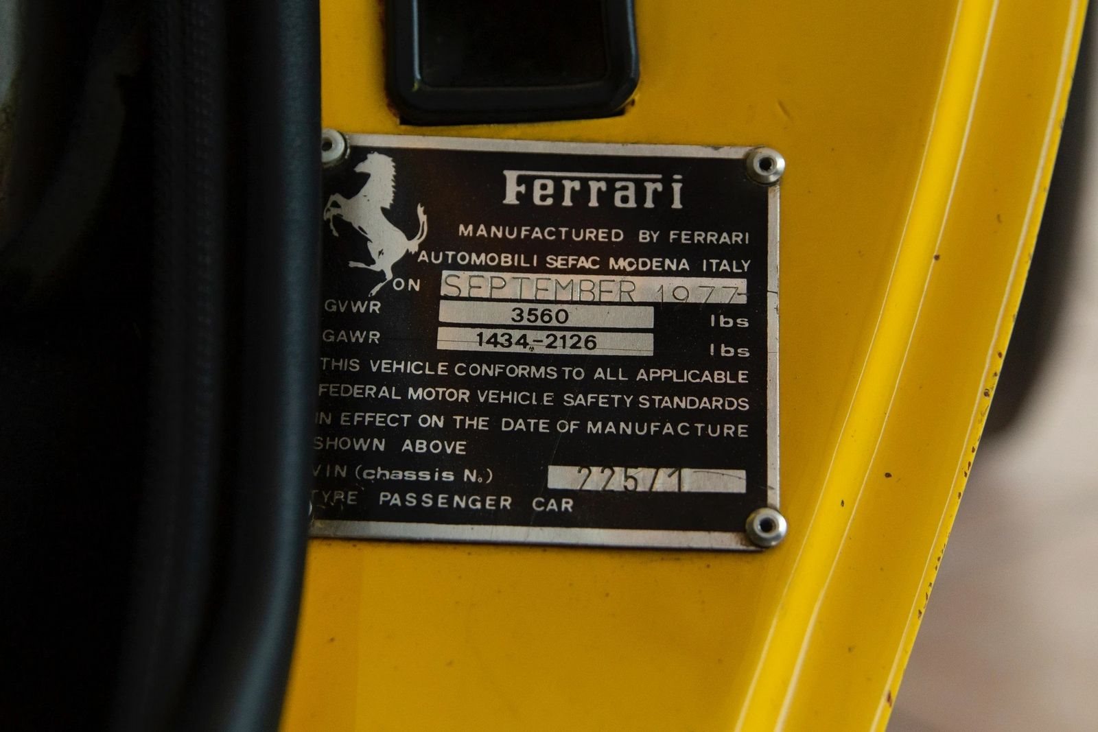 FERRARI F308 GTB VETRORESINA GIALLO MODENA, foto 21