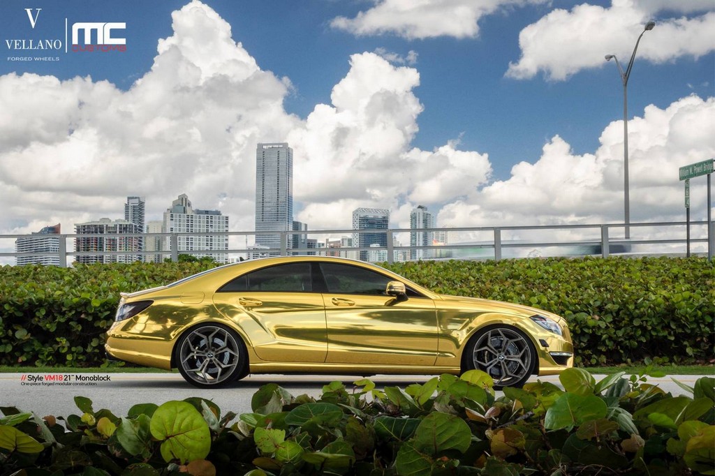 2014 - MERCEDES-BENZ CLS 63 AMG GOLD BY VELLANO & MC CUSTOMS, foto 3