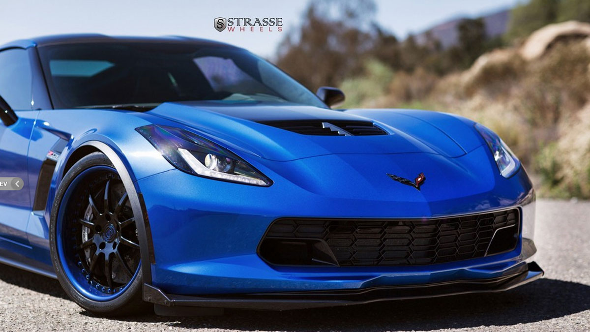 2015 - CHEVROLET CORVETTE Z07 BLUE JET BY STRASSE WHEELS, foto 3
