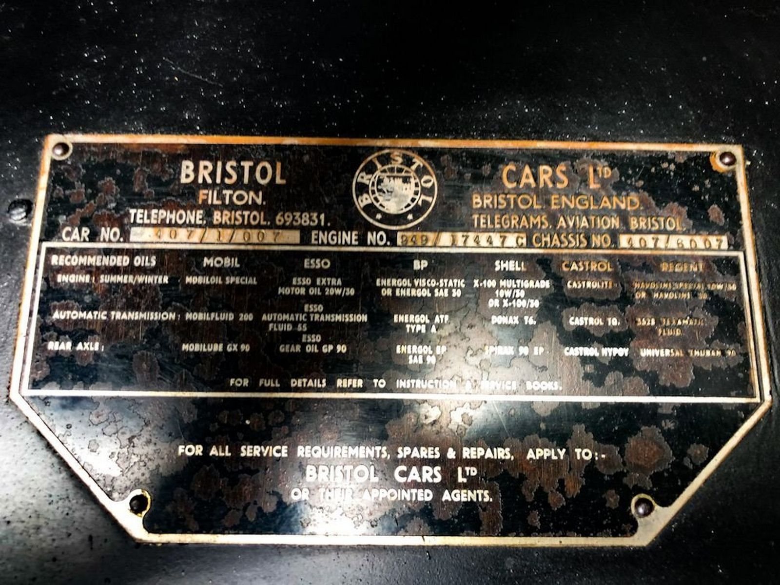 BRISTOL 407 COUPÉ, foto 51