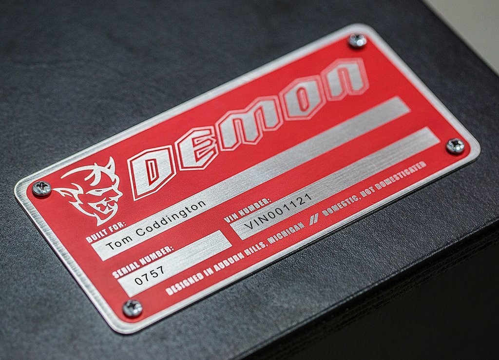 DODGE CHALLENGER SRT DEMON TOR RED, foto 109