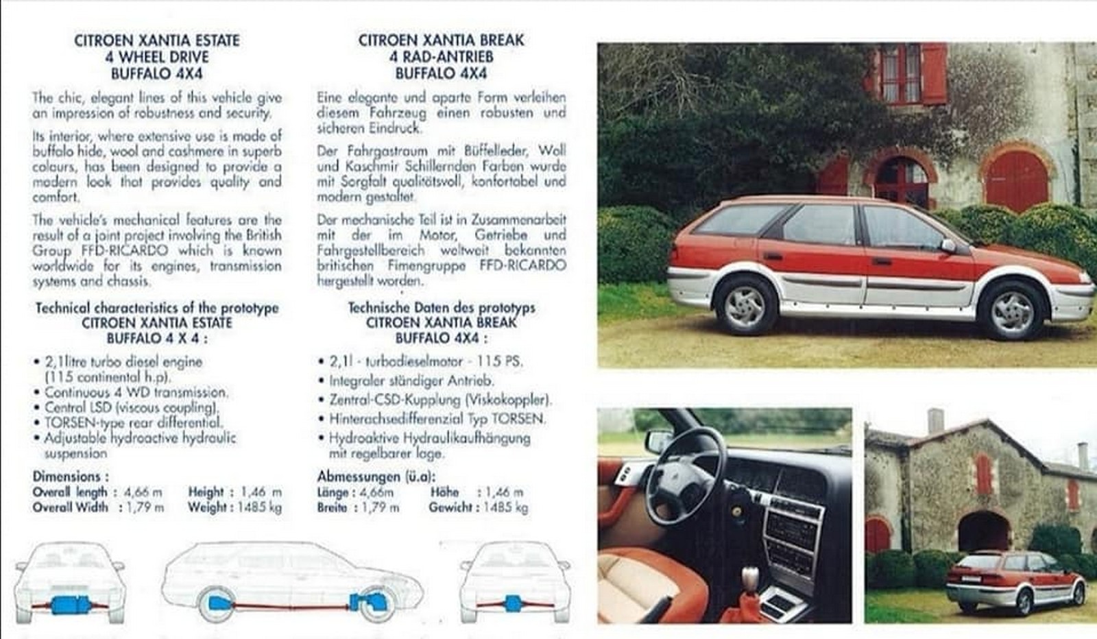 1996 - CITROËN XANTIA BREAK 4X4 BUFFALO CONCEPT, foto 12
