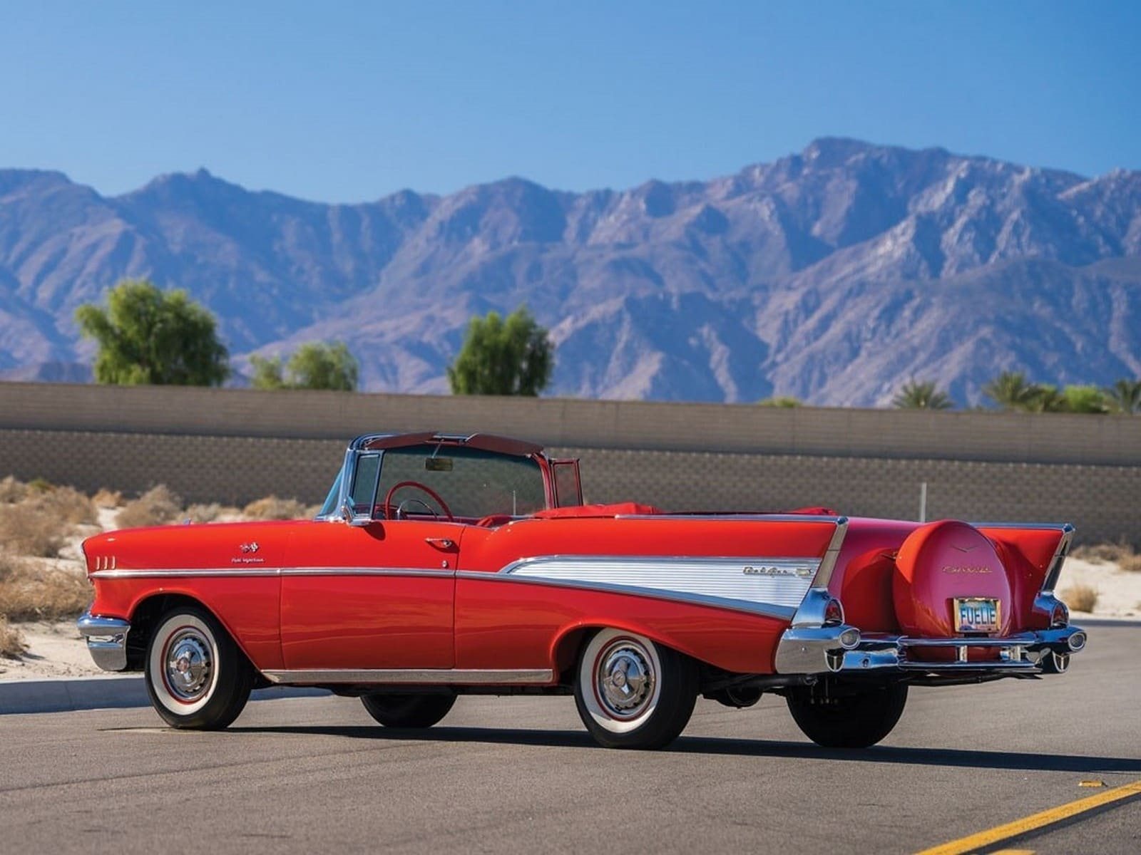 CHEVROLET BEL AIR CONVERTIBLE MATADOR RED, foto 2