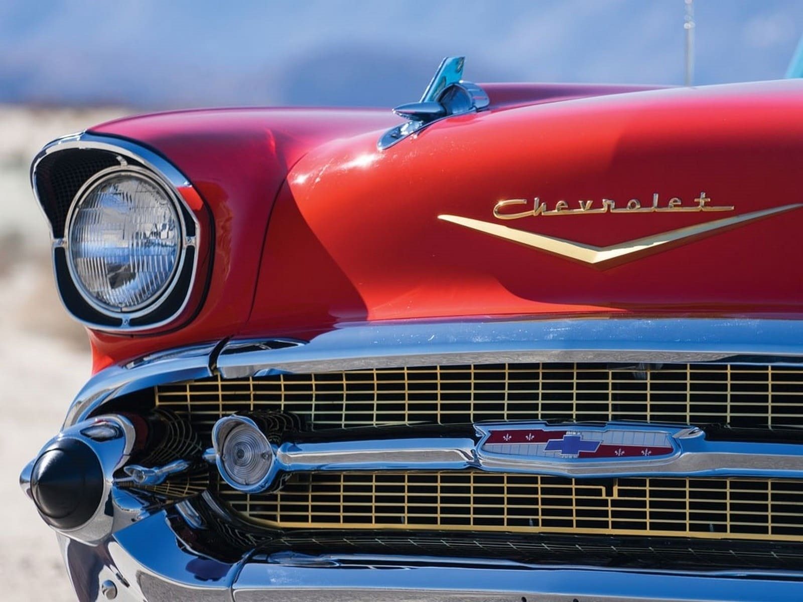 CHEVROLET BEL AIR CONVERTIBLE MATADOR RED, foto 6