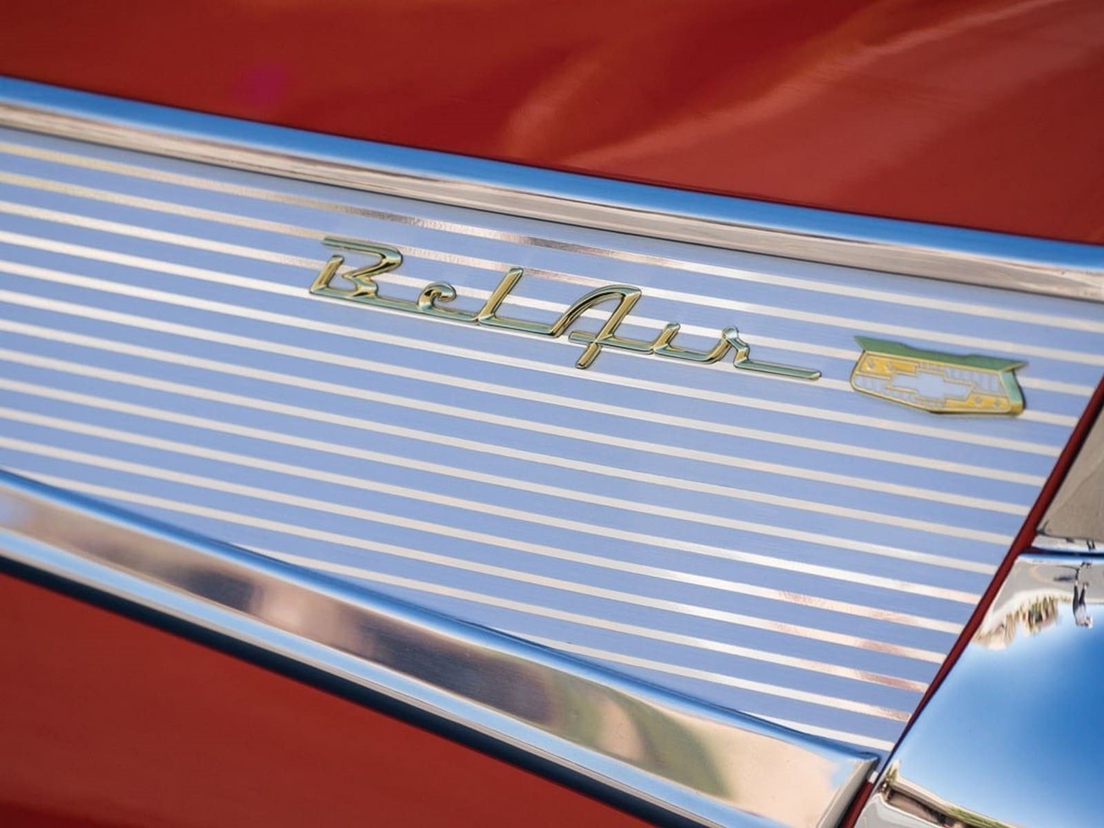 CHEVROLET BEL AIR CONVERTIBLE MATADOR RED, foto 7