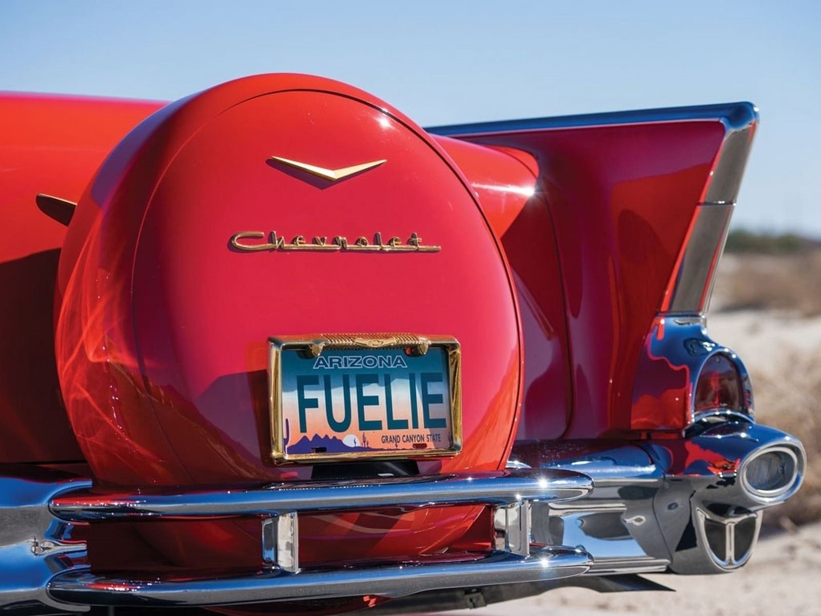 CHEVROLET BEL AIR CONVERTIBLE MATADOR RED, foto 9