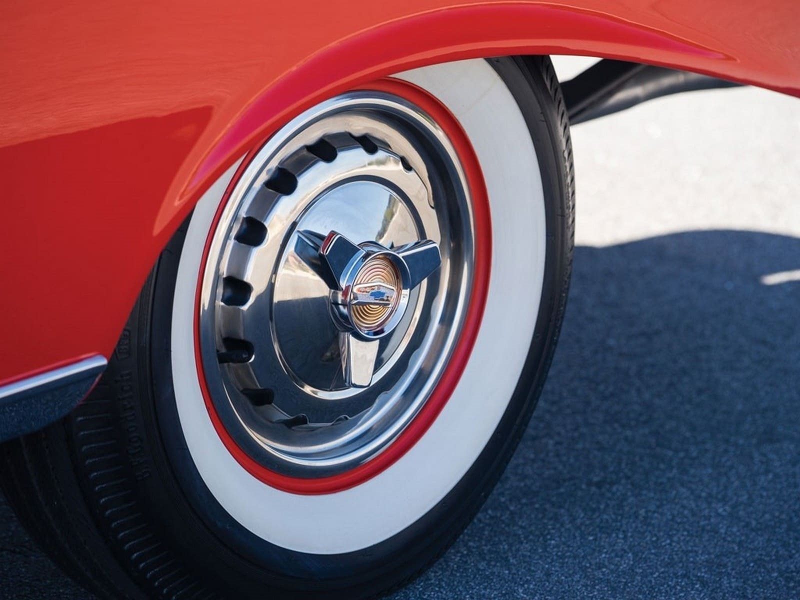 CHEVROLET BEL AIR CONVERTIBLE MATADOR RED, foto 10