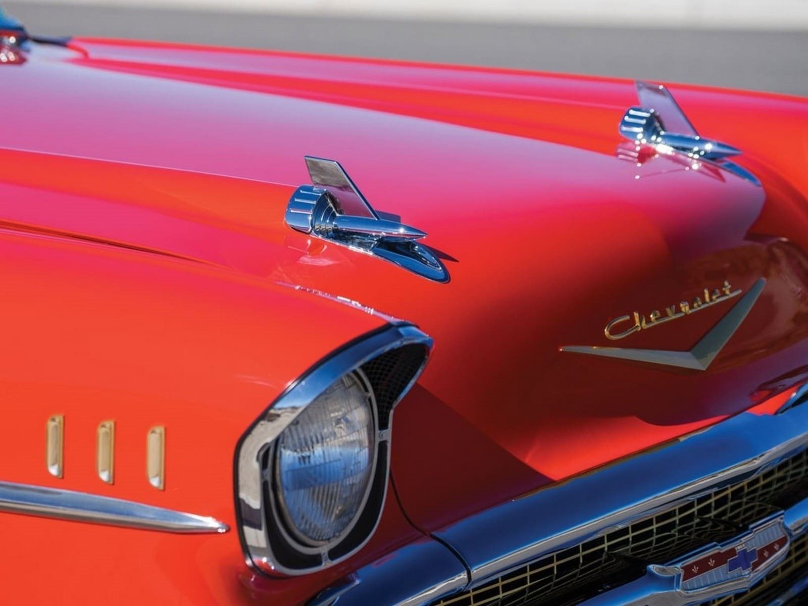 CHEVROLET BEL AIR CONVERTIBLE MATADOR RED, foto 11