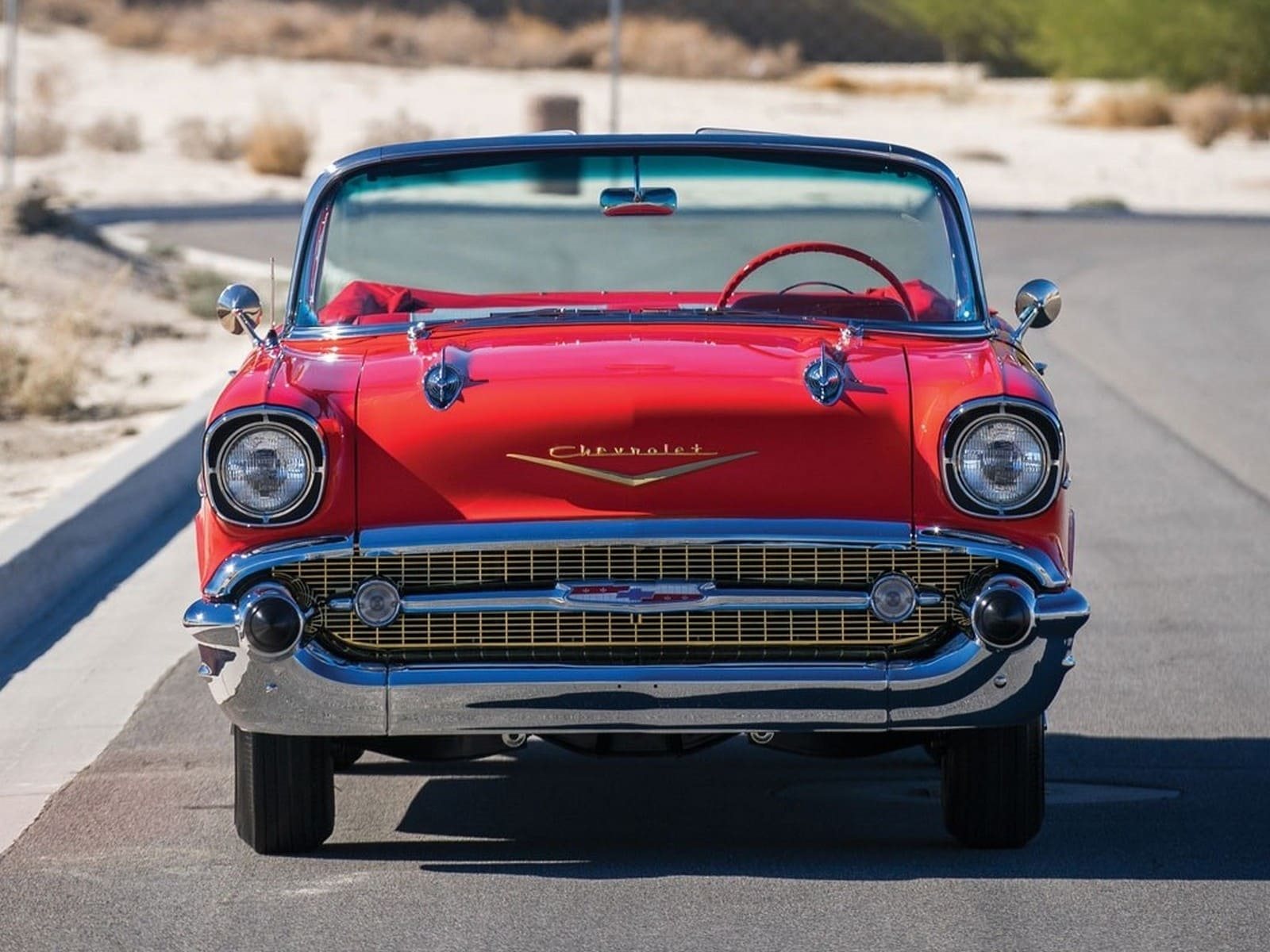 CHEVROLET BEL AIR CONVERTIBLE MATADOR RED, foto 12