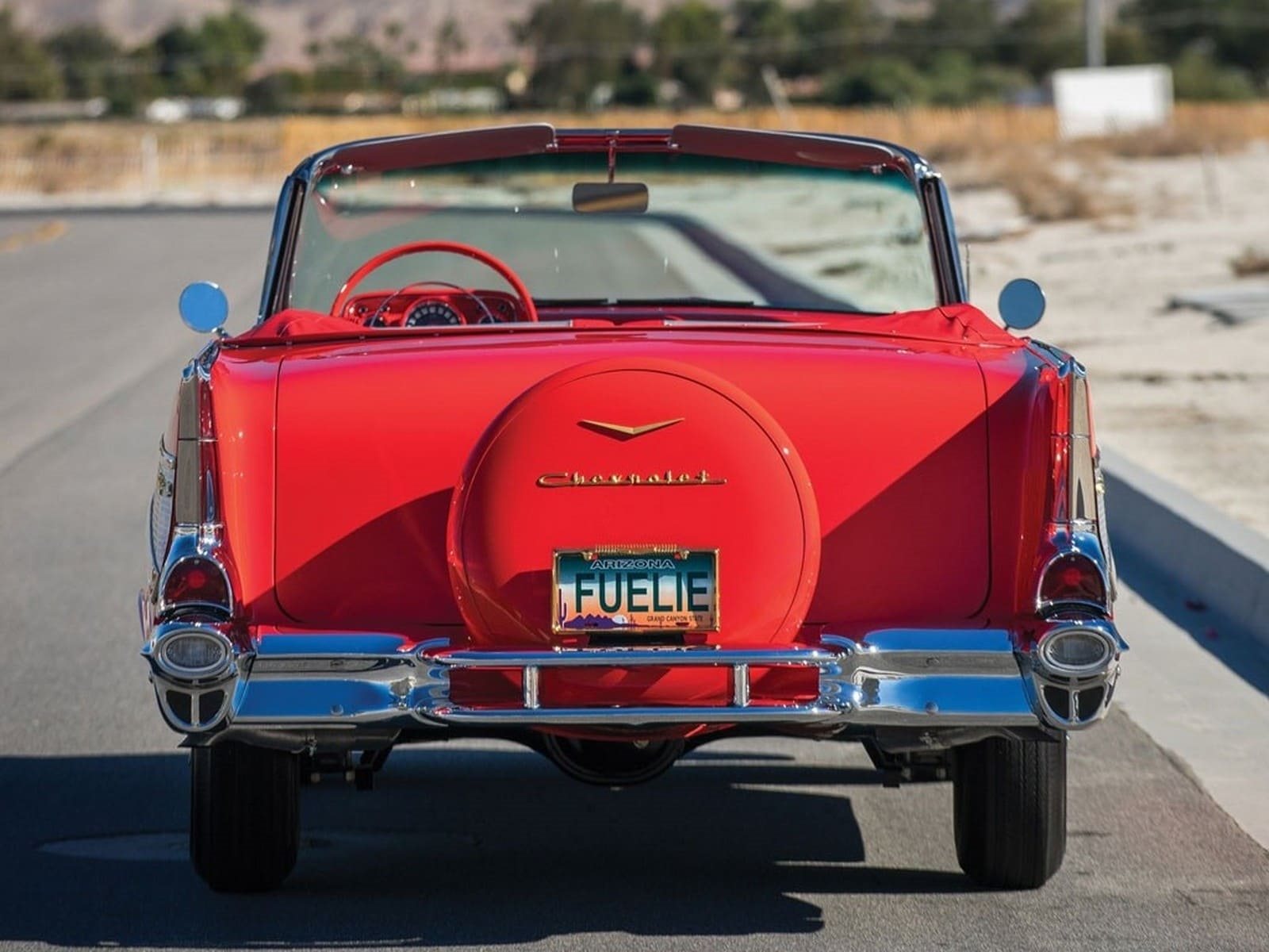 CHEVROLET BEL AIR CONVERTIBLE MATADOR RED, foto 13