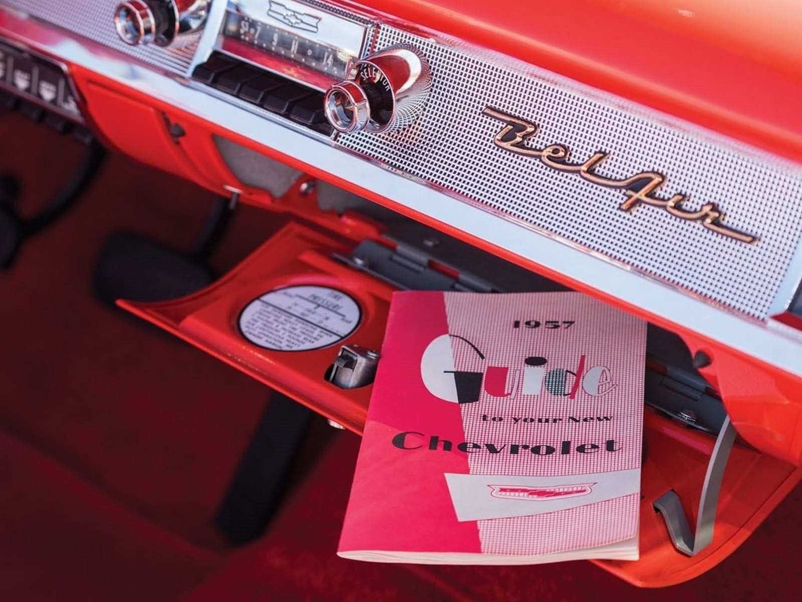 CHEVROLET BEL AIR CONVERTIBLE MATADOR RED, foto 18