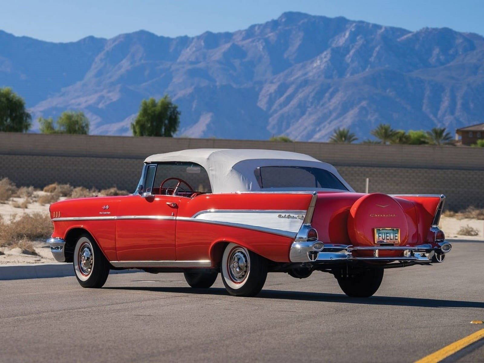 CHEVROLET BEL AIR CONVERTIBLE MATADOR RED, foto 23