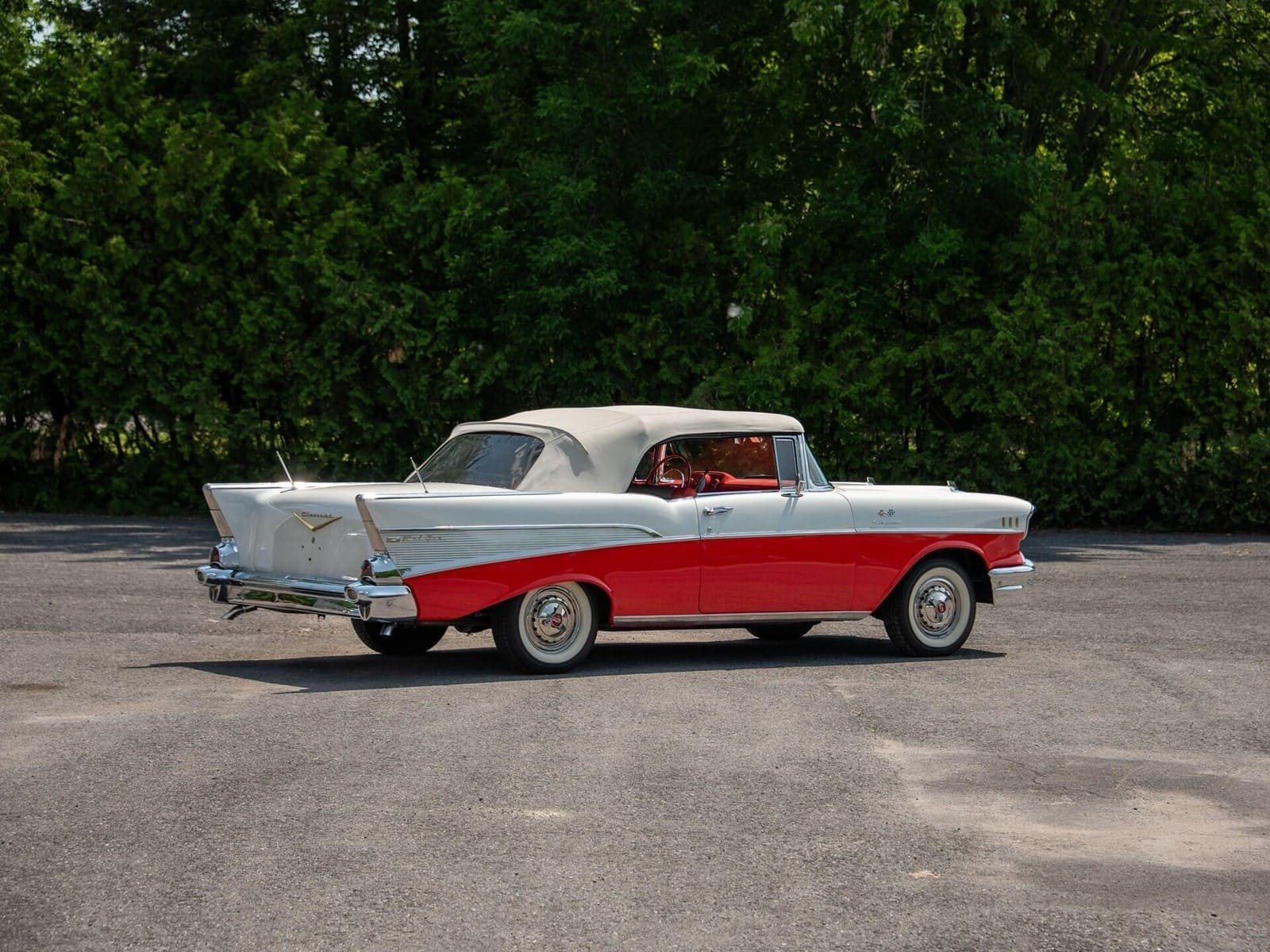 CHEVROLET BEL AIR CONVERTIBLE MATADOR RED, foto 26