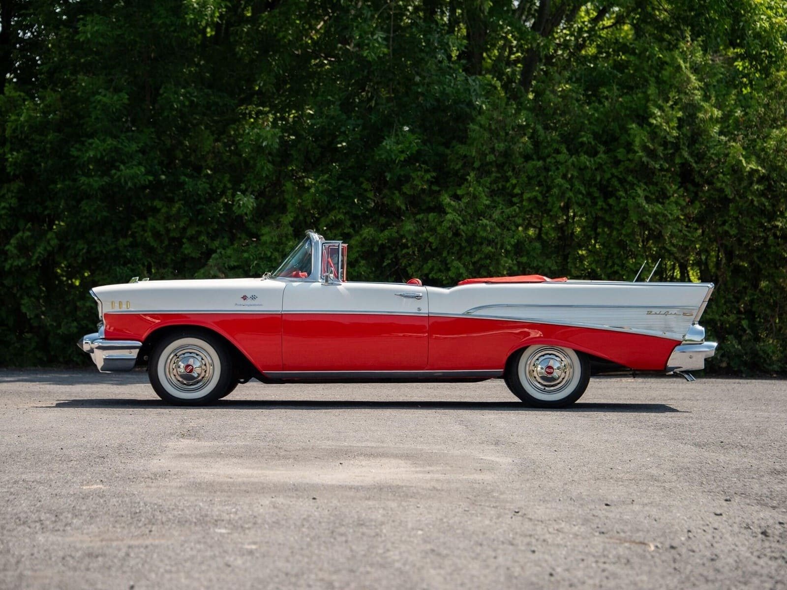 CHEVROLET BEL AIR CONVERTIBLE MATADOR RED, foto 27