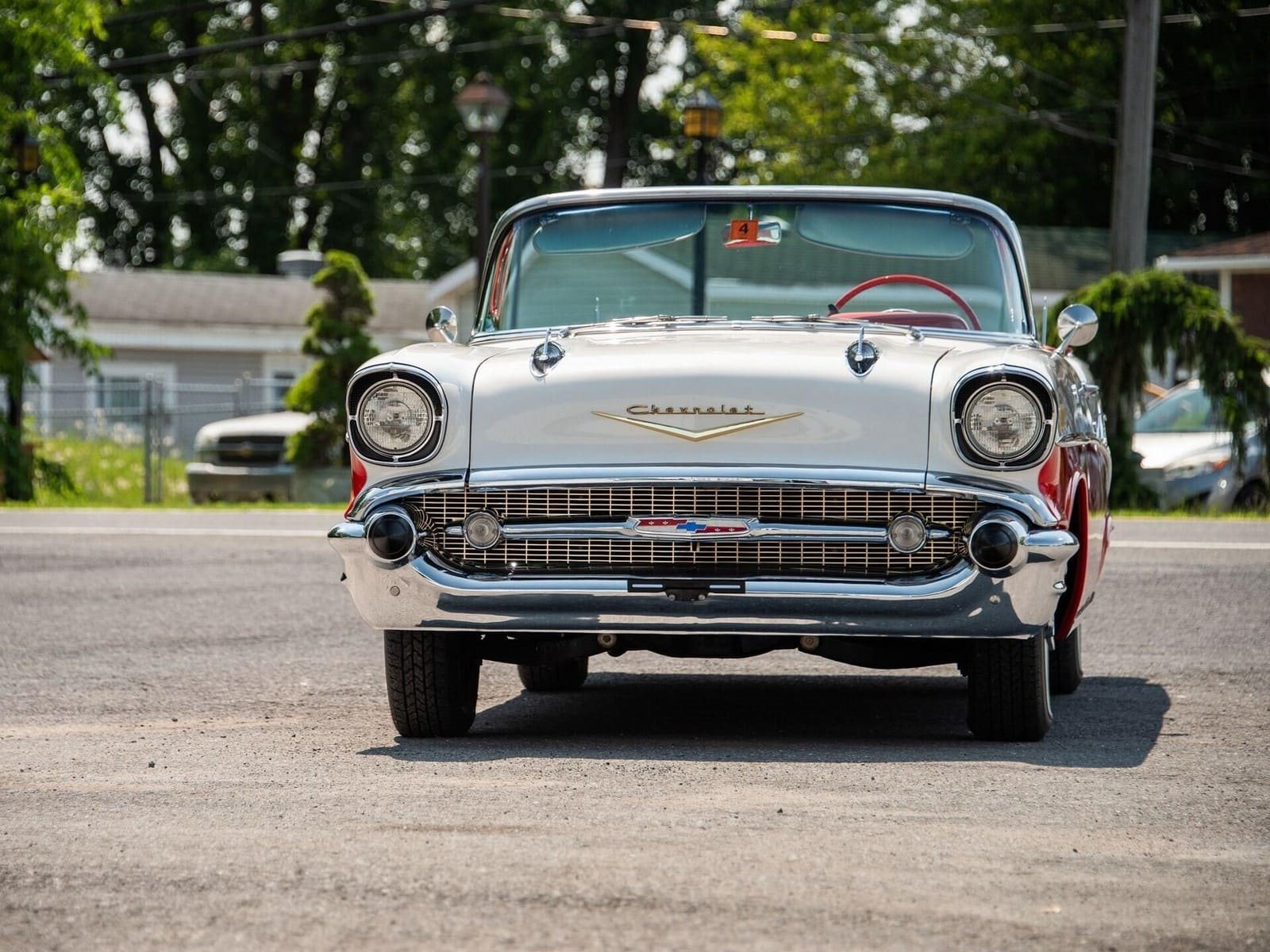 CHEVROLET BEL AIR CONVERTIBLE MATADOR RED, foto 28