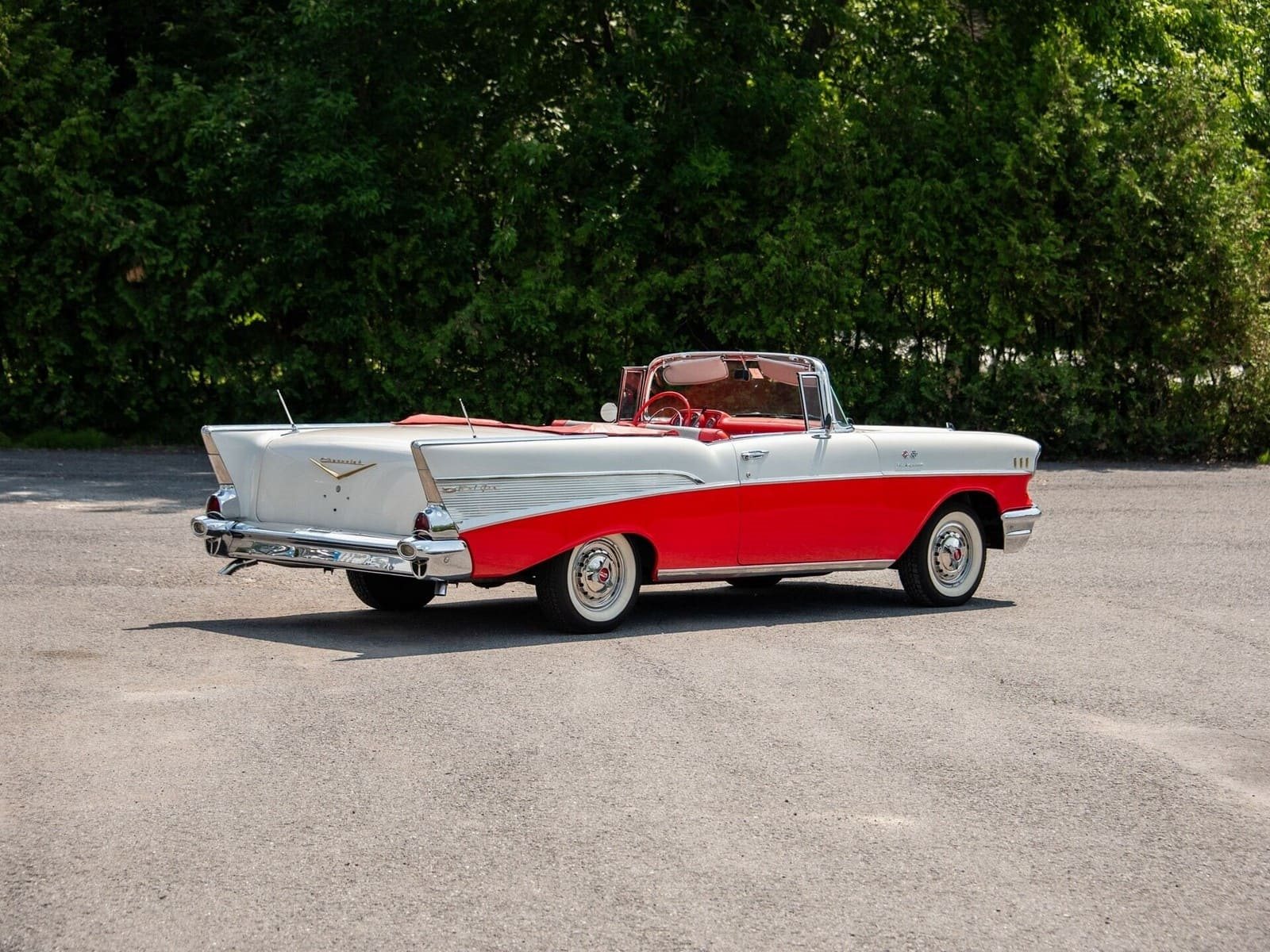 CHEVROLET BEL AIR CONVERTIBLE MATADOR RED, foto 29