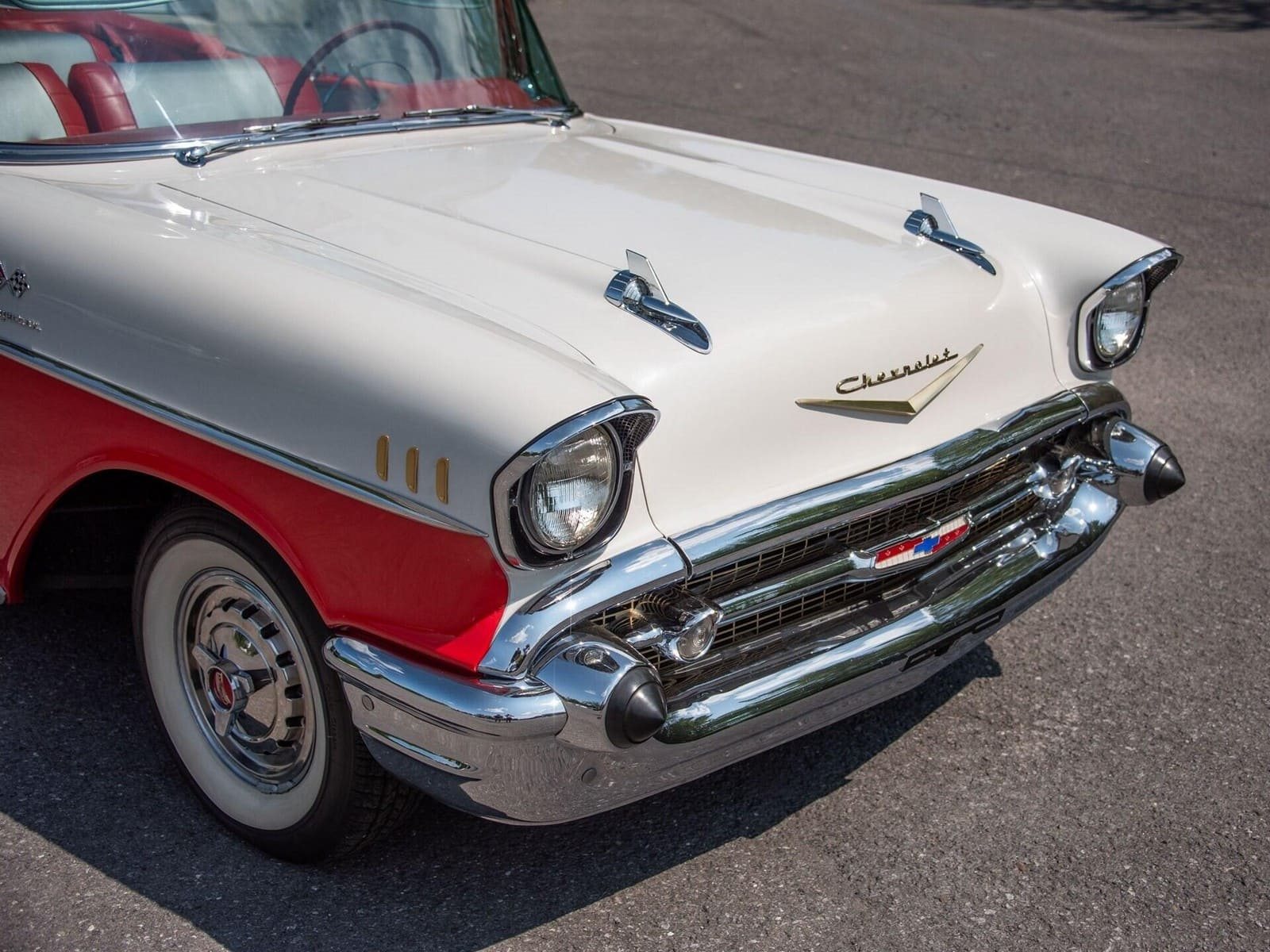 CHEVROLET BEL AIR CONVERTIBLE MATADOR RED, foto 34