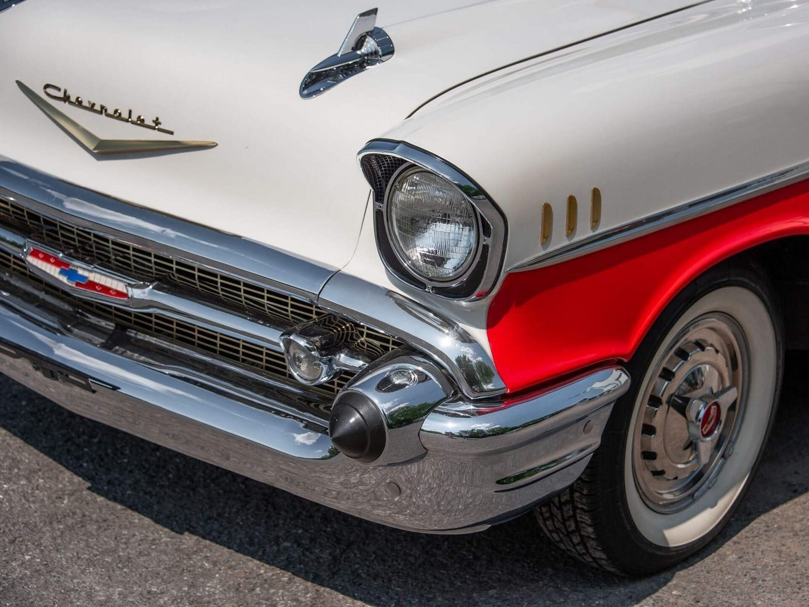 CHEVROLET BEL AIR CONVERTIBLE MATADOR RED, foto 35