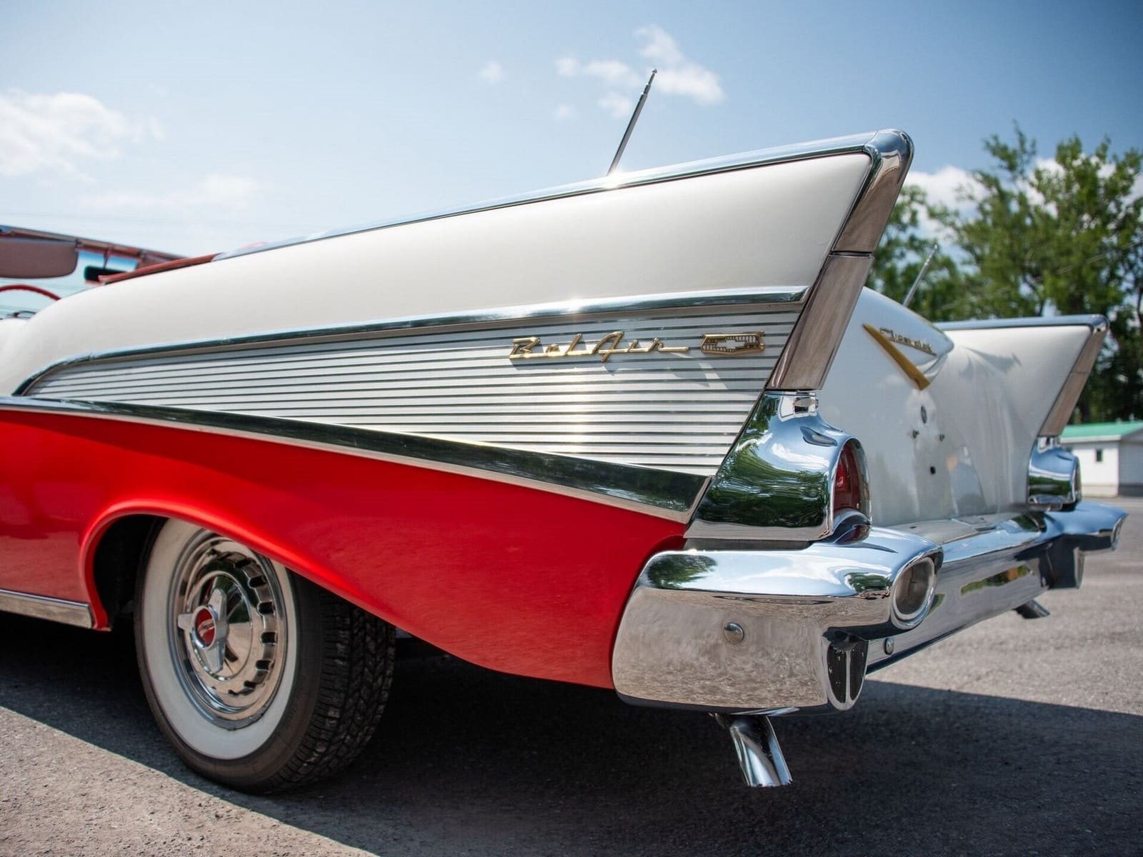 CHEVROLET BEL AIR CONVERTIBLE MATADOR RED, foto 39