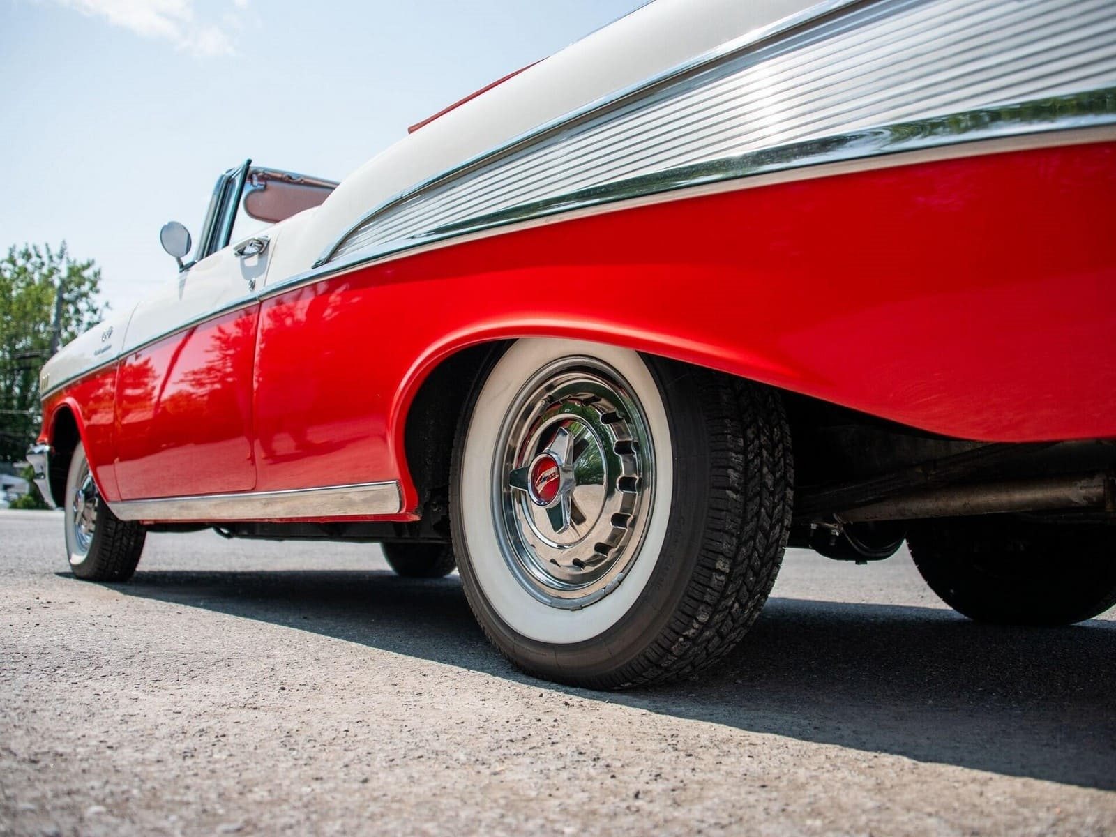 CHEVROLET BEL AIR CONVERTIBLE MATADOR RED, foto 41