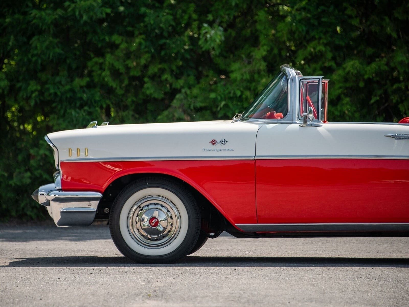 CHEVROLET BEL AIR CONVERTIBLE MATADOR RED, foto 42