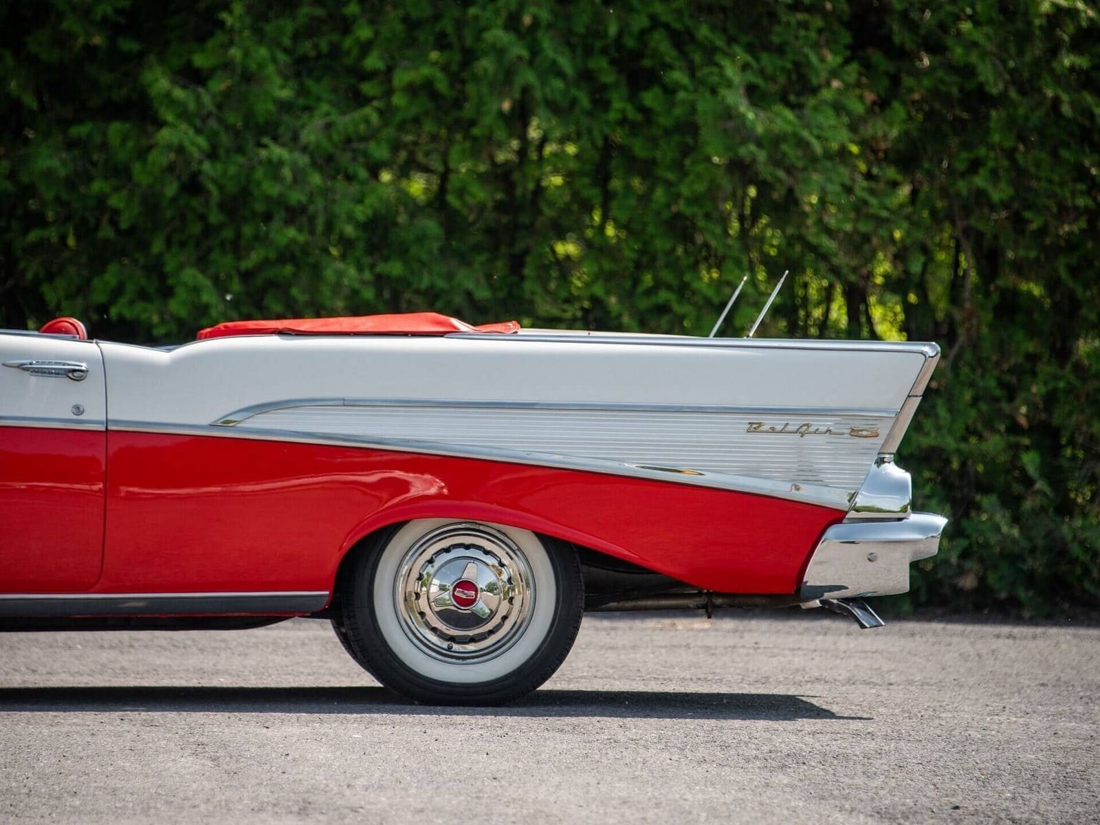 CHEVROLET BEL AIR CONVERTIBLE MATADOR RED, foto 44