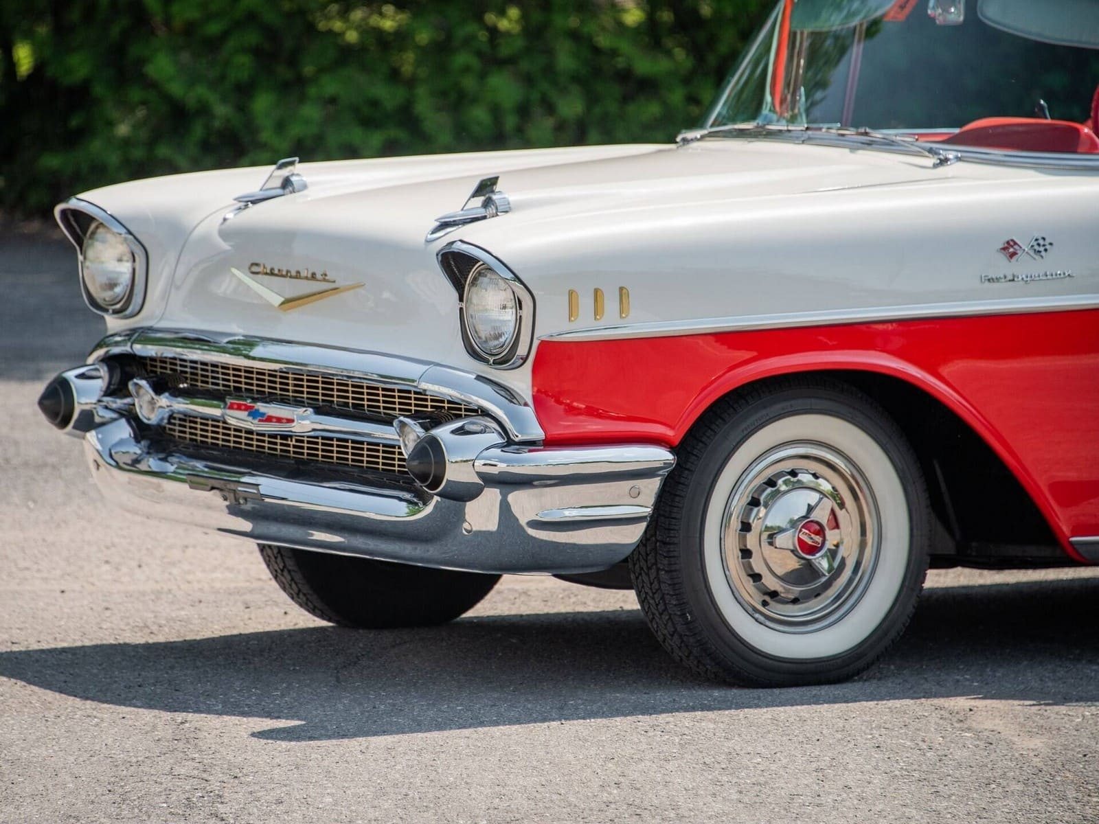 CHEVROLET BEL AIR CONVERTIBLE MATADOR RED, foto 45