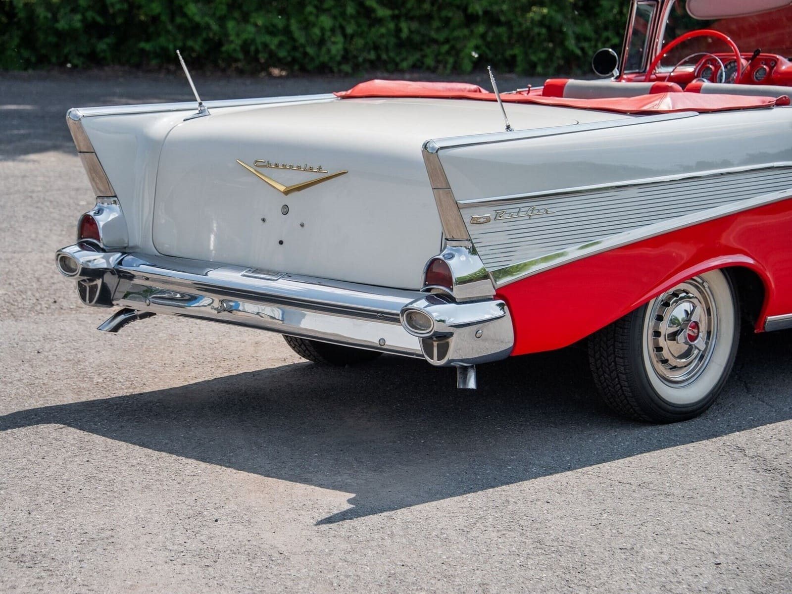 CHEVROLET BEL AIR CONVERTIBLE MATADOR RED, foto 46
