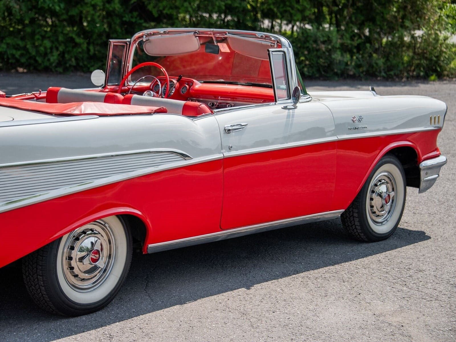 CHEVROLET BEL AIR CONVERTIBLE MATADOR RED, foto 47