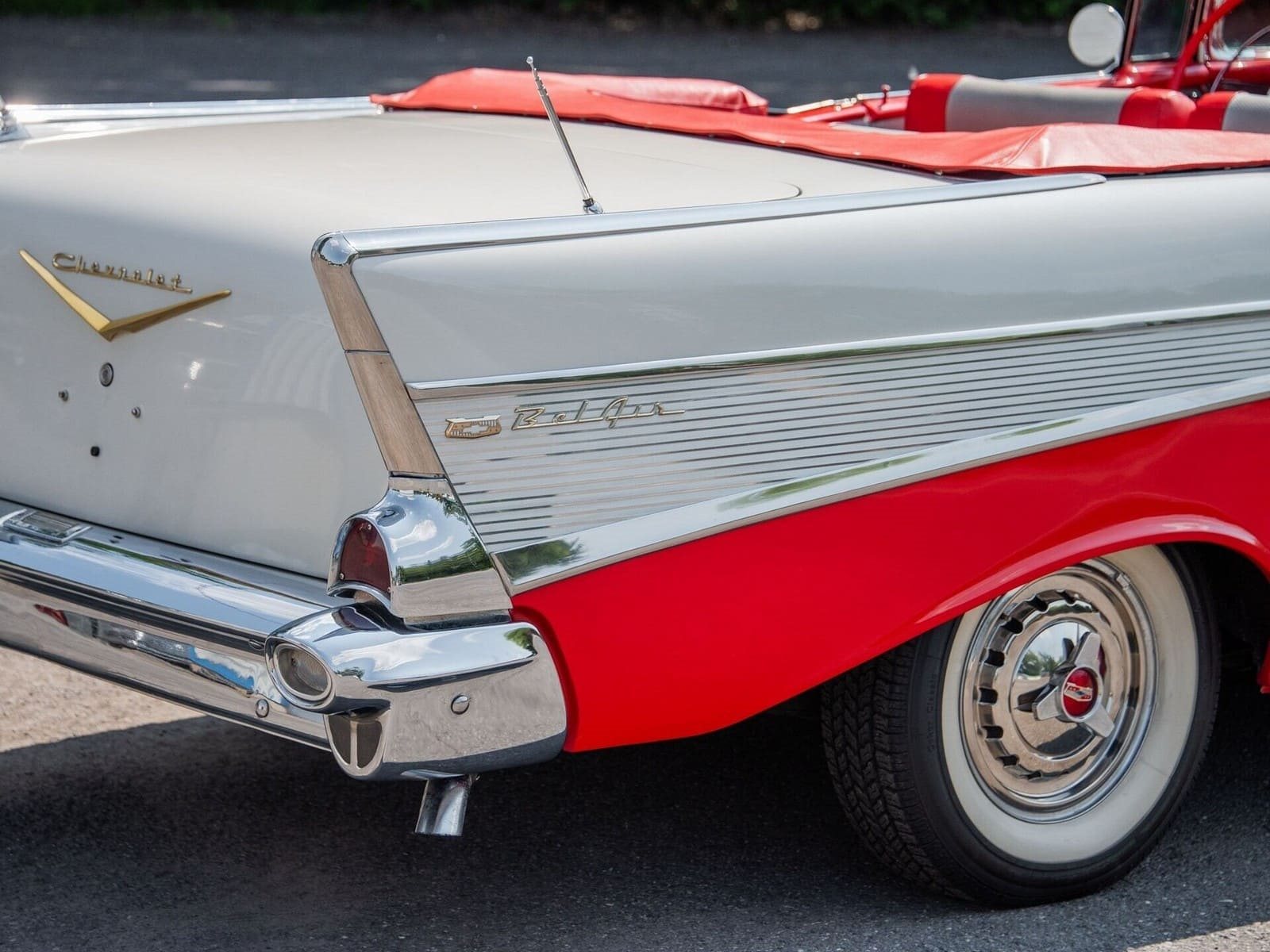 CHEVROLET BEL AIR CONVERTIBLE MATADOR RED, foto 48
