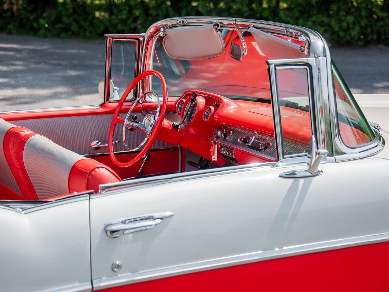 CHEVROLET BEL AIR CONVERTIBLE MATADOR RED, foto 51