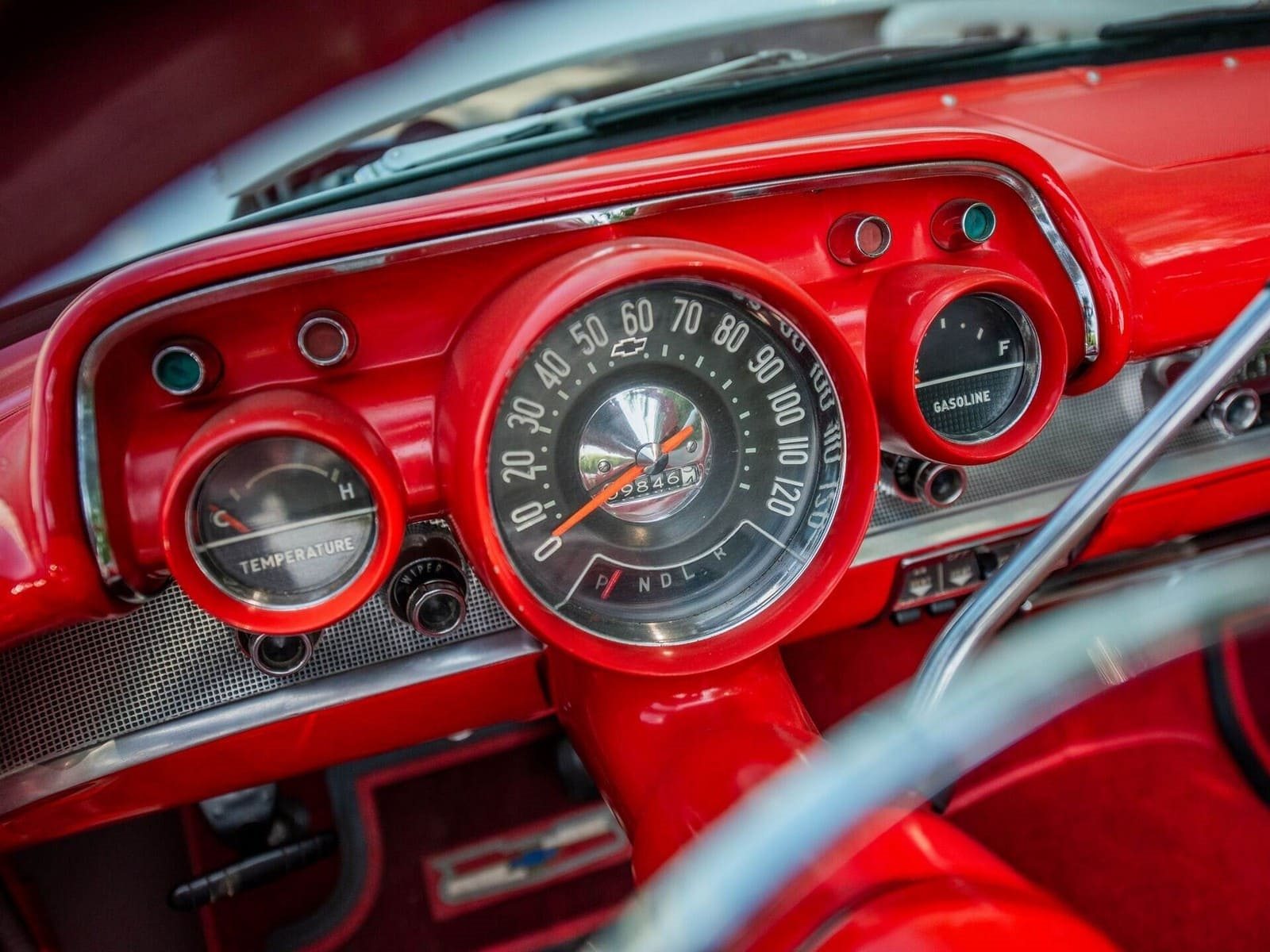 CHEVROLET BEL AIR CONVERTIBLE MATADOR RED, foto 53