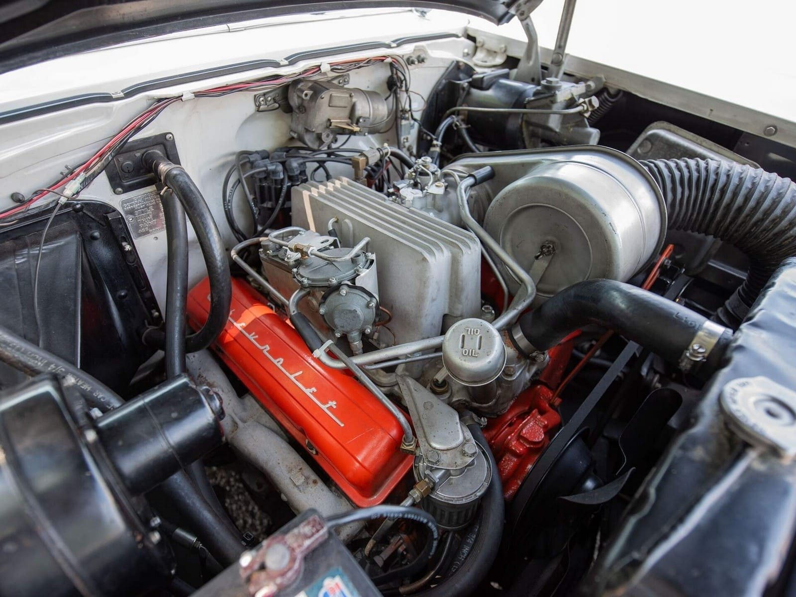 CHEVROLET BEL AIR CONVERTIBLE MATADOR RED, foto 58