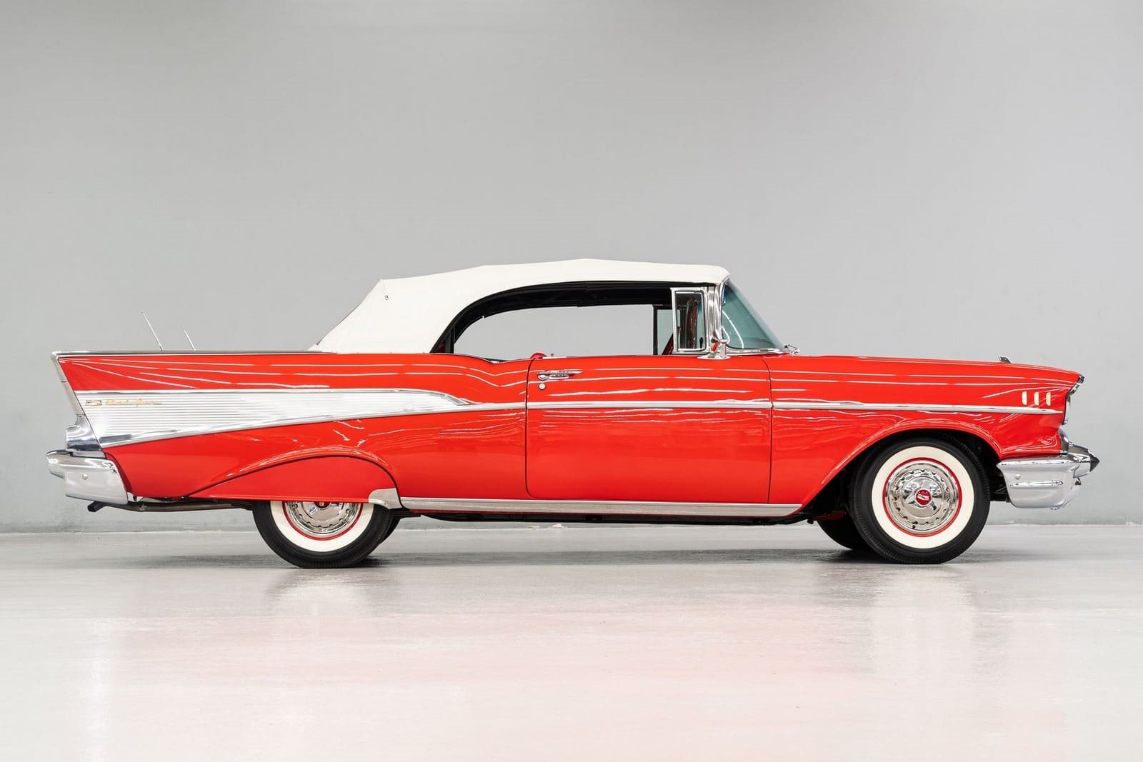 CHEVROLET BEL AIR CONVERTIBLE MATADOR RED, foto 67