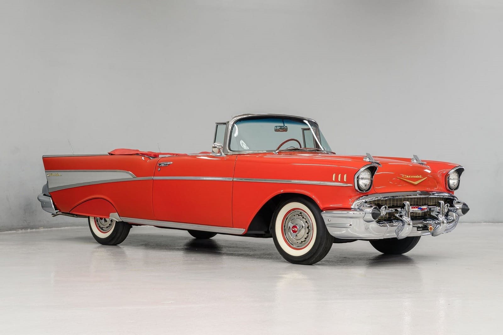 CHEVROLET BEL AIR CONVERTIBLE MATADOR RED, foto 68