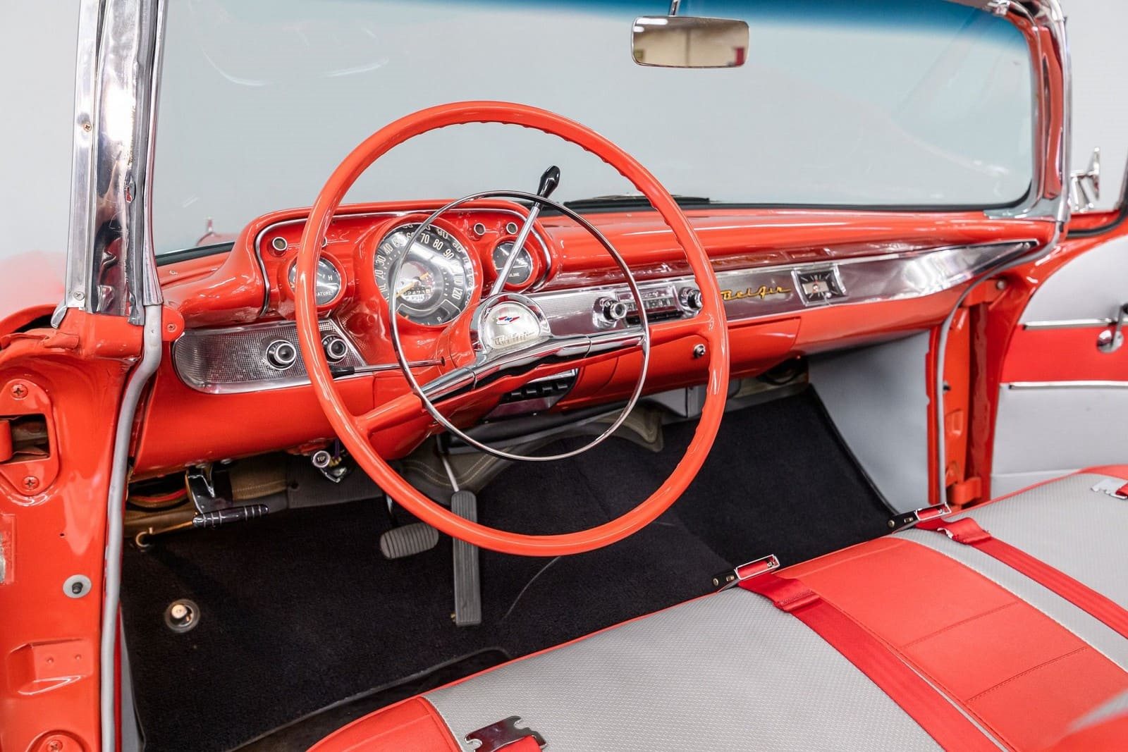 CHEVROLET BEL AIR CONVERTIBLE MATADOR RED, foto 71