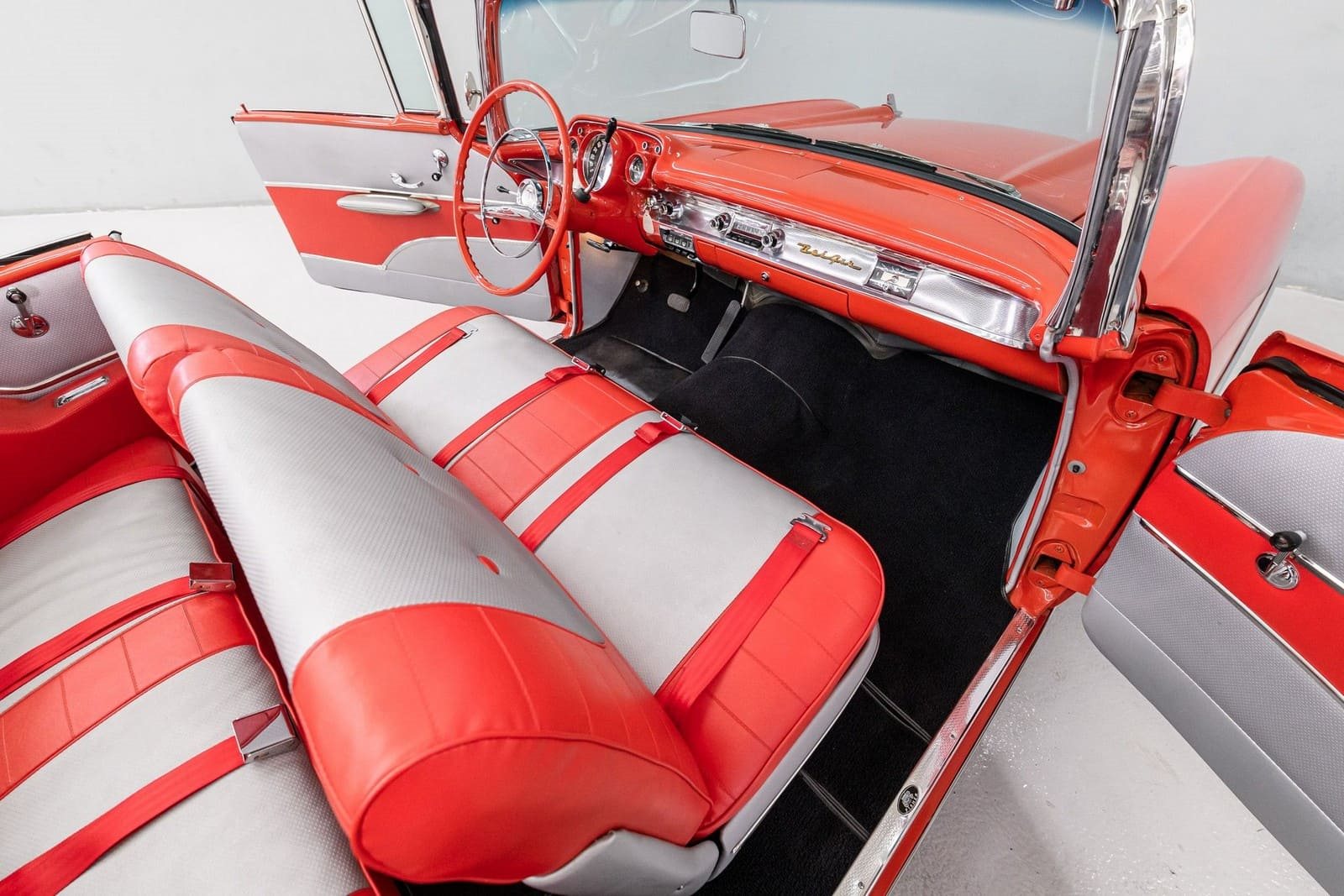 CHEVROLET BEL AIR CONVERTIBLE MATADOR RED, foto 78