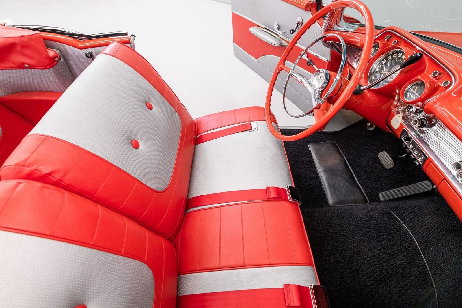 CHEVROLET BEL AIR CONVERTIBLE MATADOR RED, foto 80