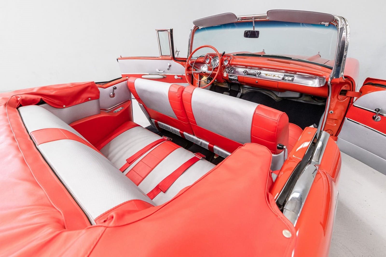 CHEVROLET BEL AIR CONVERTIBLE MATADOR RED, foto 81