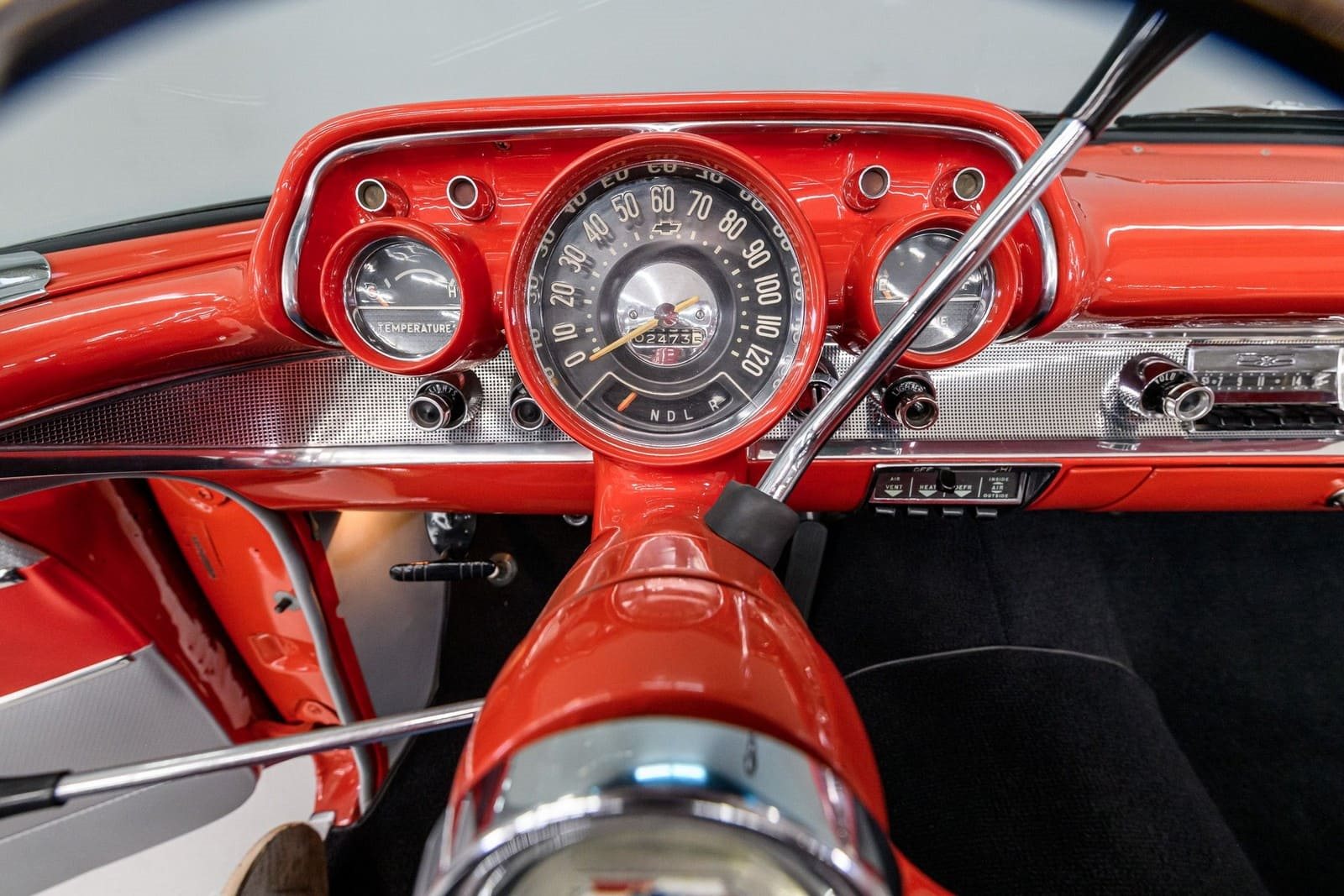 CHEVROLET BEL AIR CONVERTIBLE MATADOR RED, foto 84