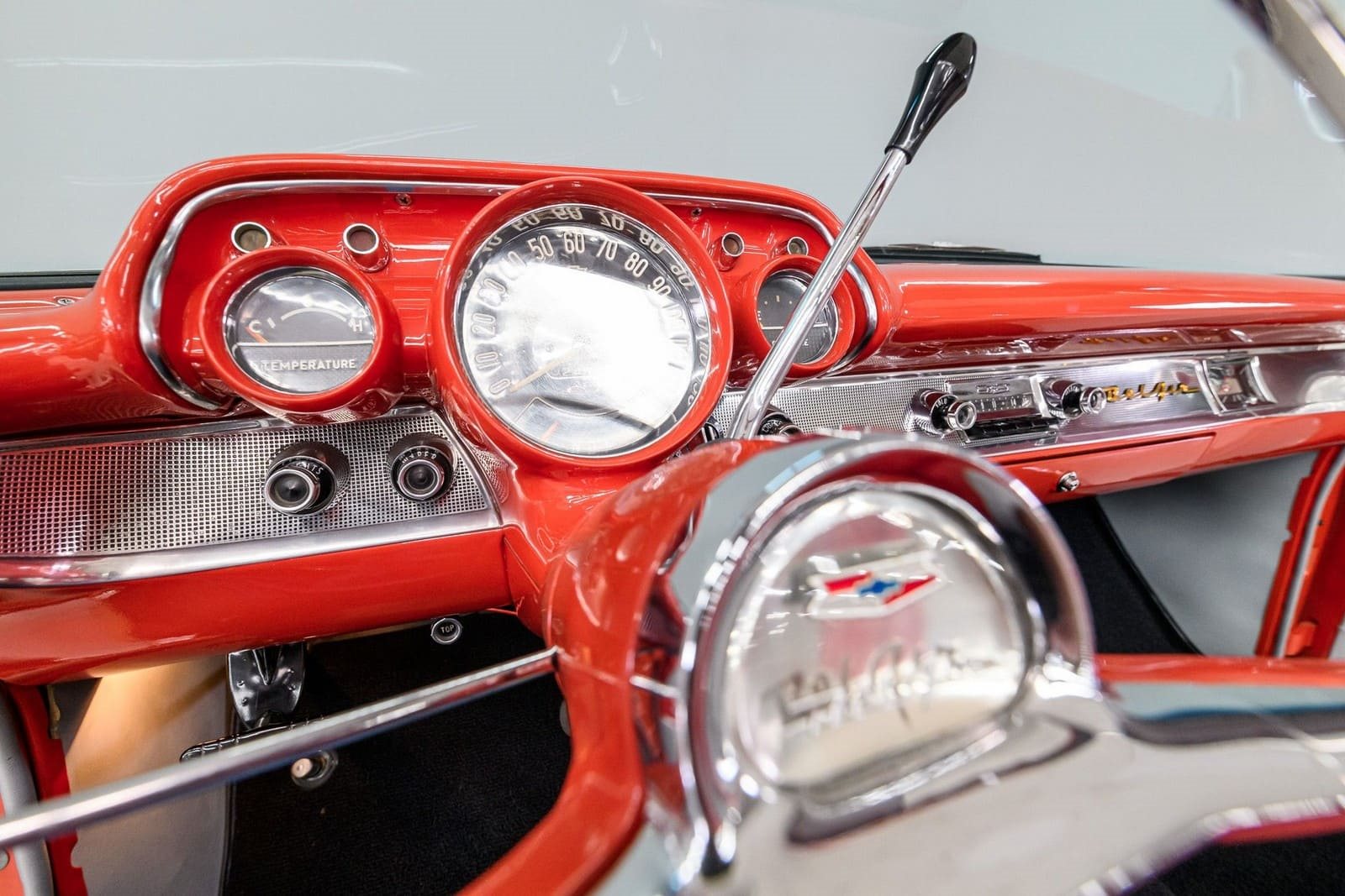 CHEVROLET BEL AIR CONVERTIBLE MATADOR RED, foto 86