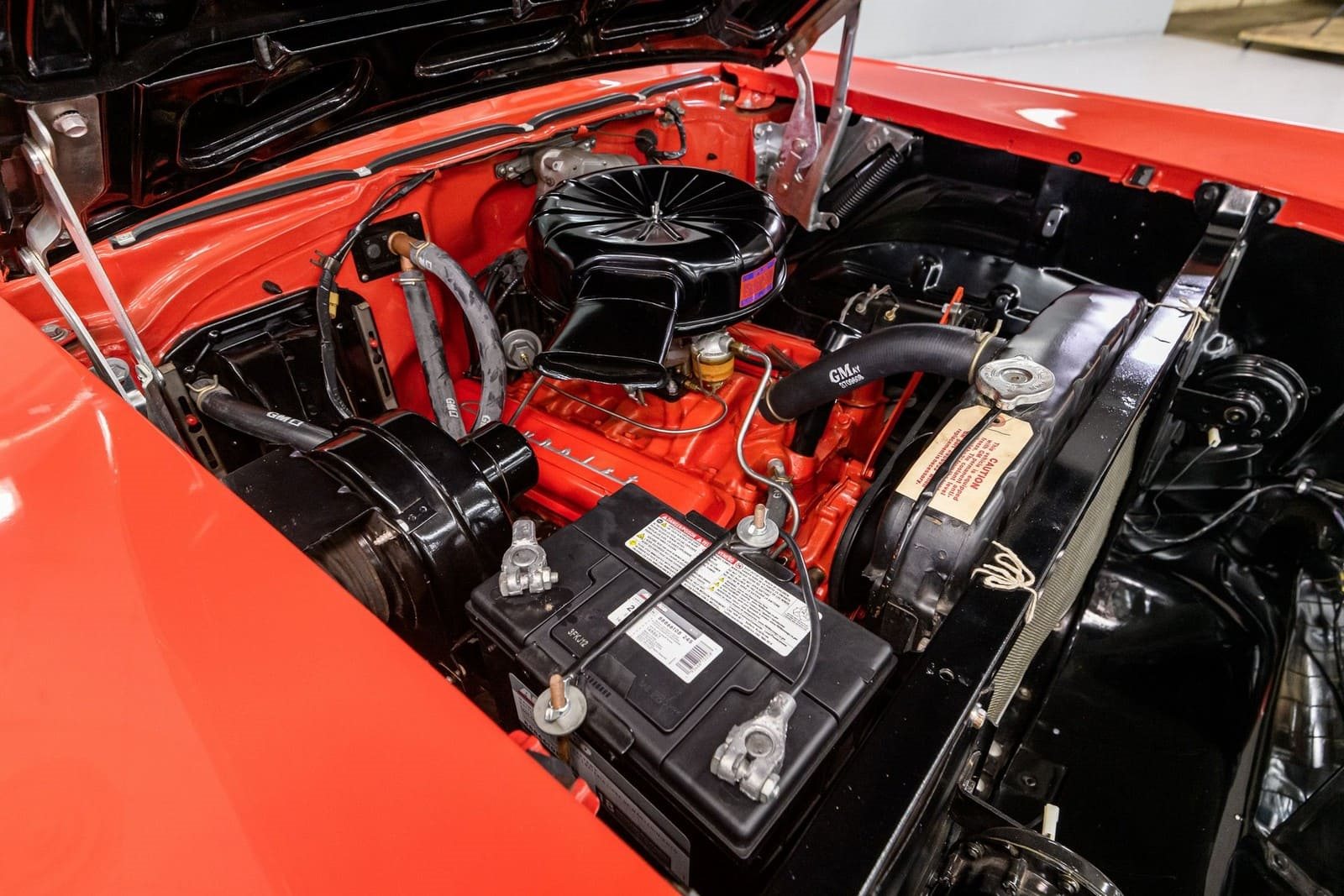 CHEVROLET BEL AIR CONVERTIBLE MATADOR RED, foto 100