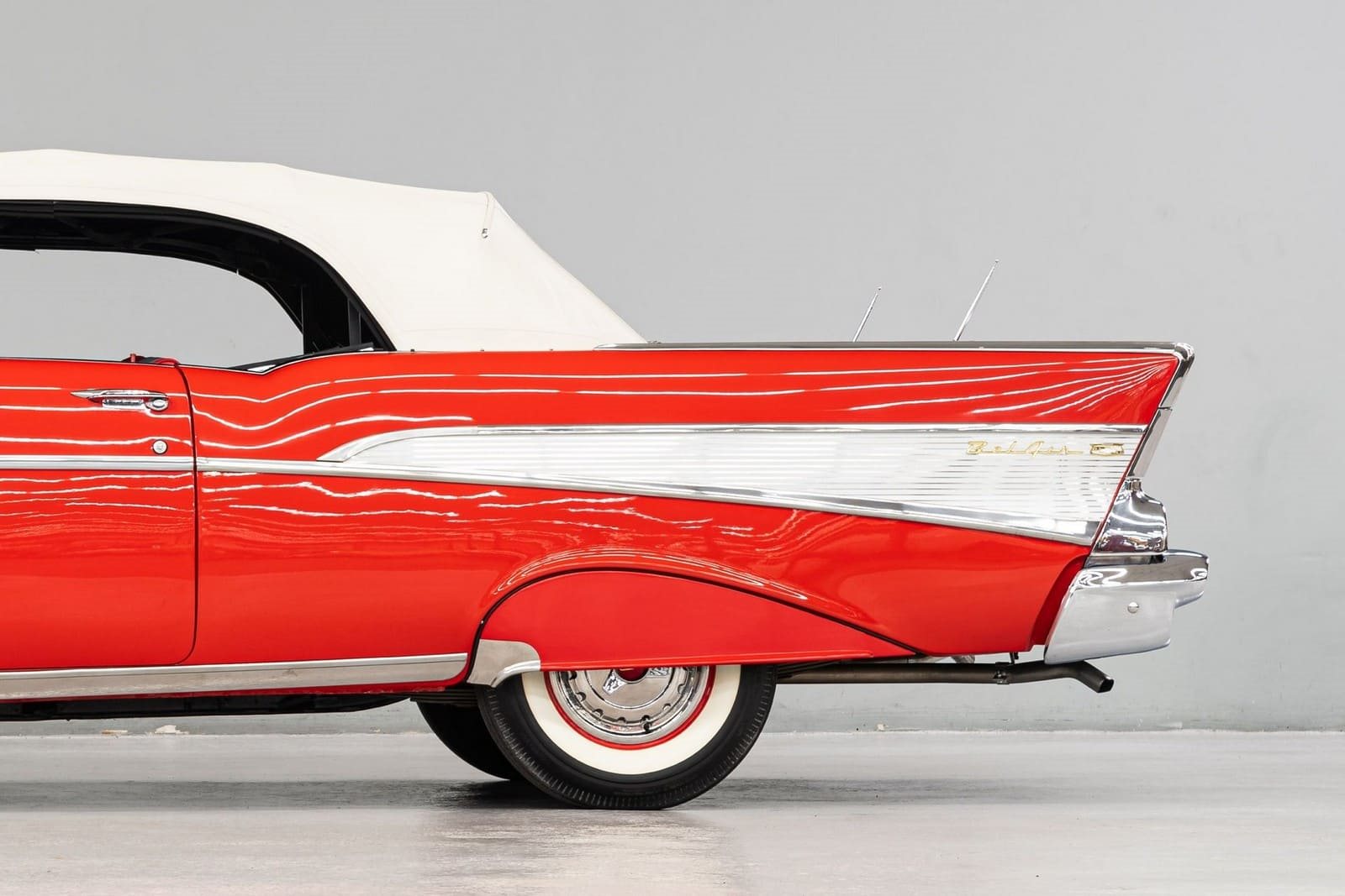 CHEVROLET BEL AIR CONVERTIBLE MATADOR RED, foto 108