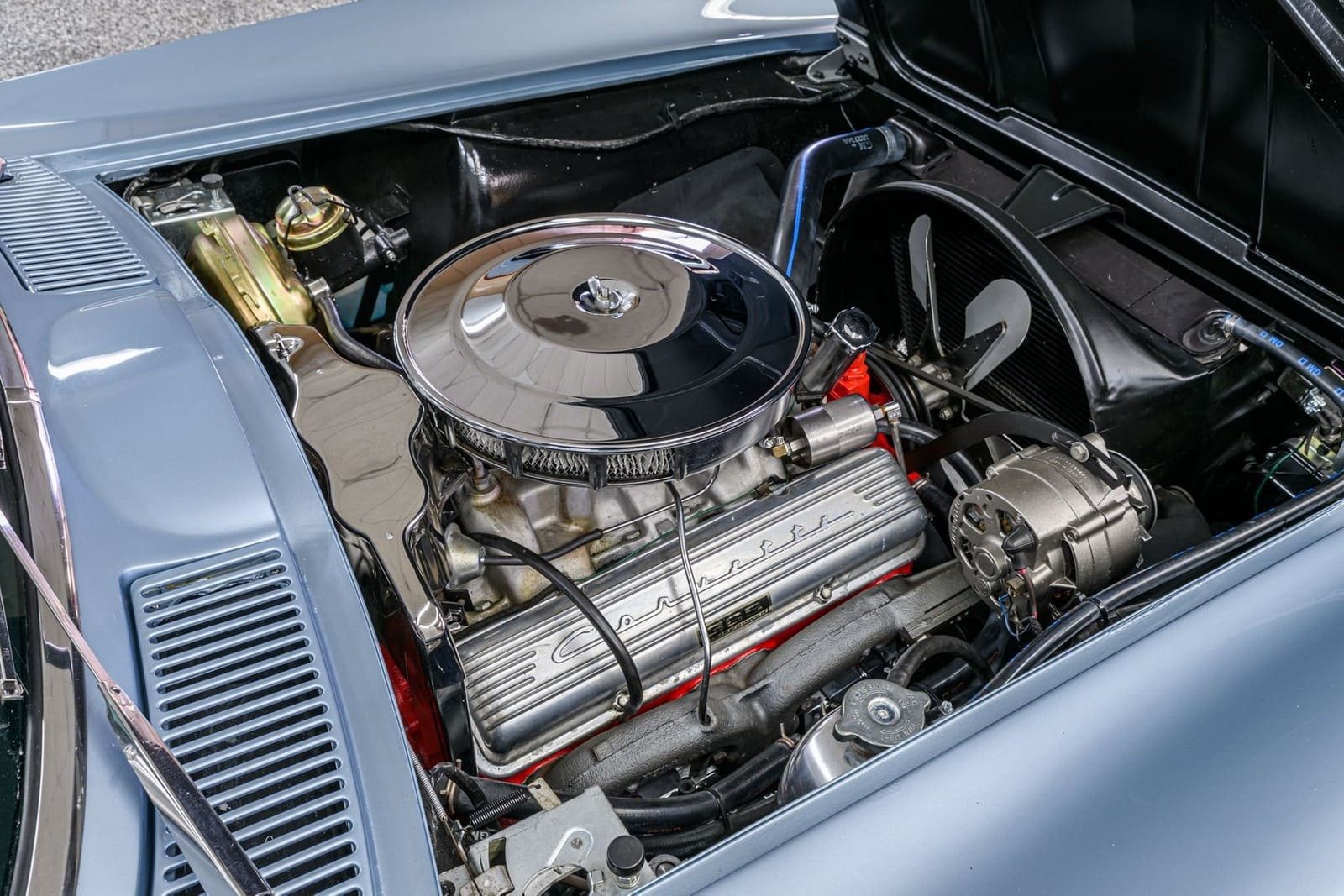 1964 - CHEVROLET CORVETTE SILVER BLUE, foto 28