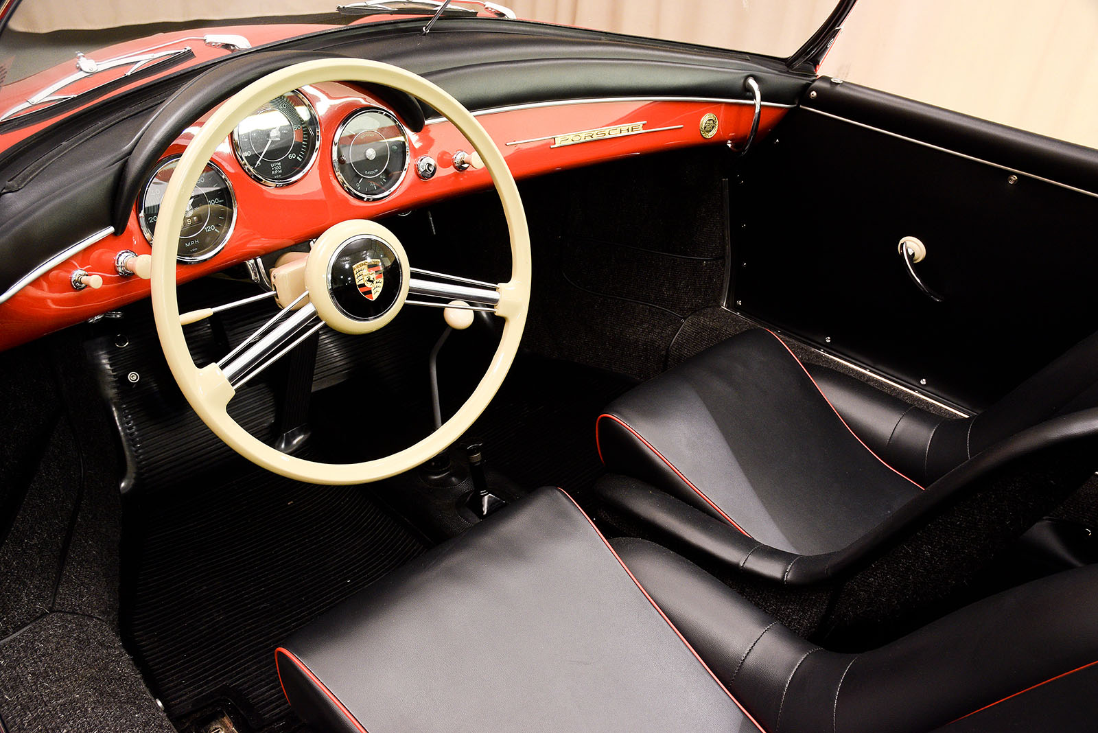 1957 - PORSCHE 356 A 1600 SPEEDSTER SIGNAL RED, foto 8