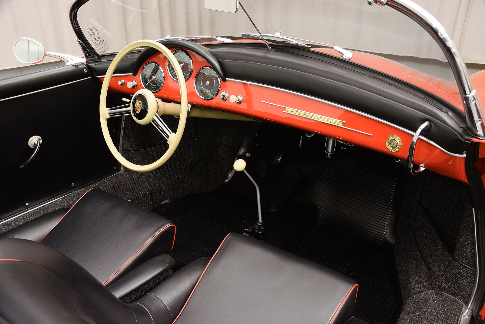 1957 - PORSCHE 356 A 1600 SPEEDSTER SIGNAL RED, foto 10