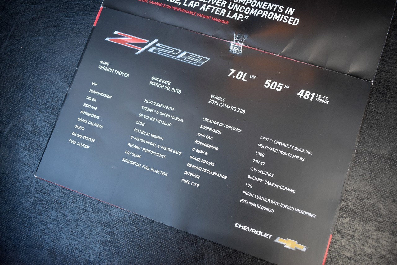 2015 - CHEVROLET CAMARO Z/28 SILVER METALLIC, foto 147