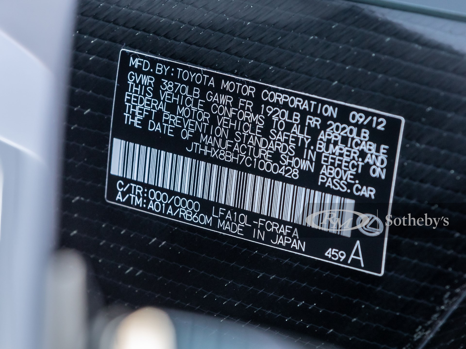 2012 - LEXUS LFA STEEL GRAY, foto 80
