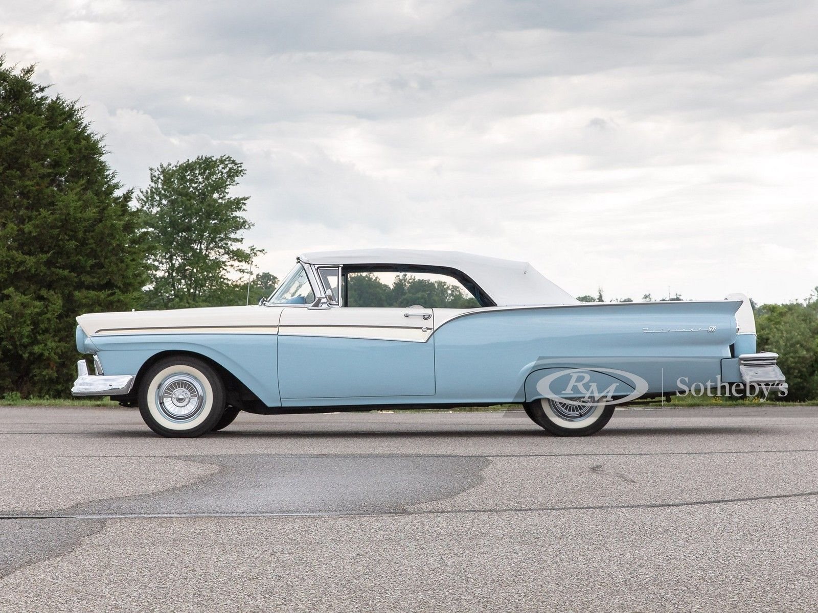 FORD FAIRLANE 500 SUNLINER LIGHT BLUE, foto 3