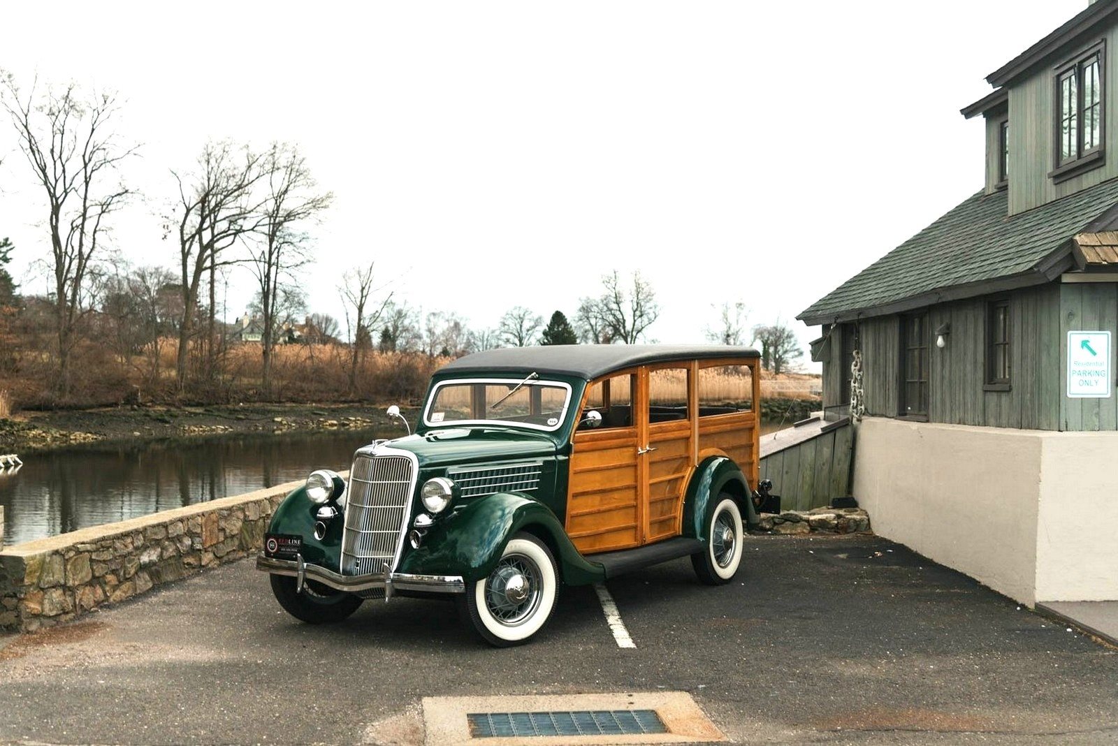 1935 - FORD MODEL 48 WOODY WAGON GREEN, foto 1